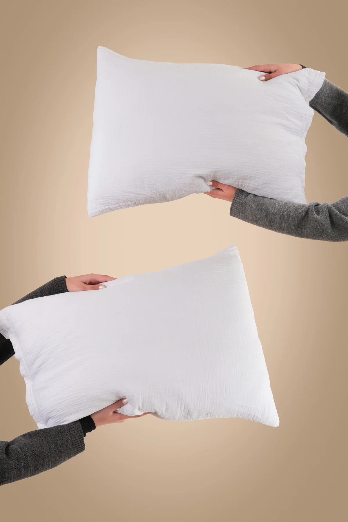 Müslin Düğmeli Çift Kat Naturel %100 Pamuk 2 Adet 50x70 Cm Yastık Kılıfı Müslin Düğmeli Çift Kat Naturel %100 Pamuk 2 Adet 50x70 Cm Yastık Kılıfı