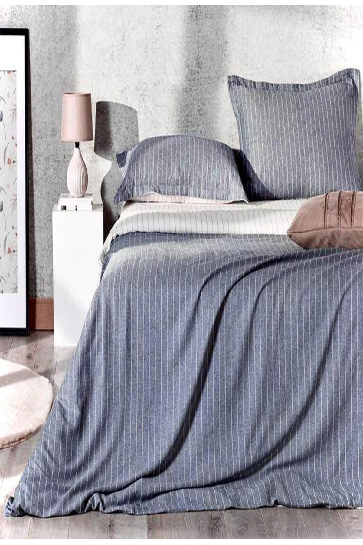 Müslin Yatak Örtüsü Takımı 4’lü Set(NEV240X260 ÇARŞAF 180X200+30 