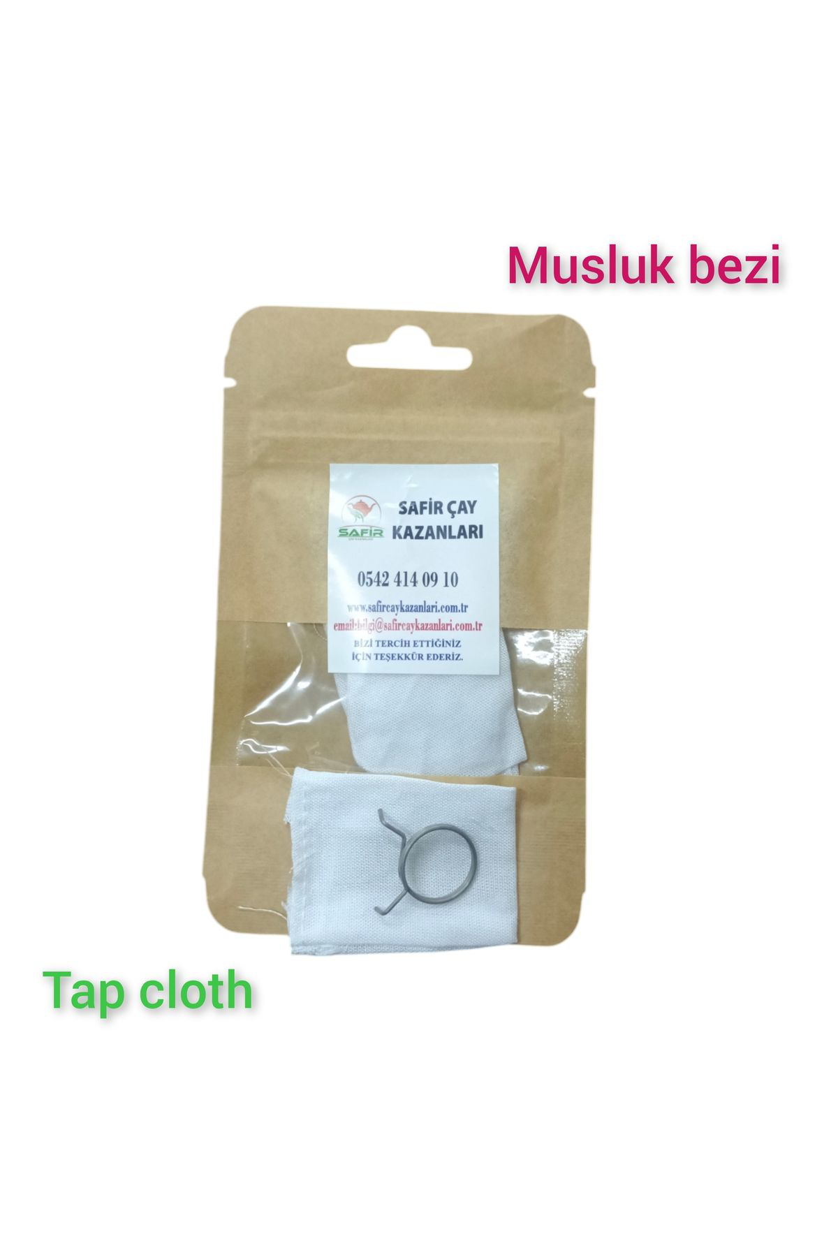 Safir Musluk Bezi Çay Ocaği Kazani İçin Safir Musluk Bezi 3 Paket 15 Ad