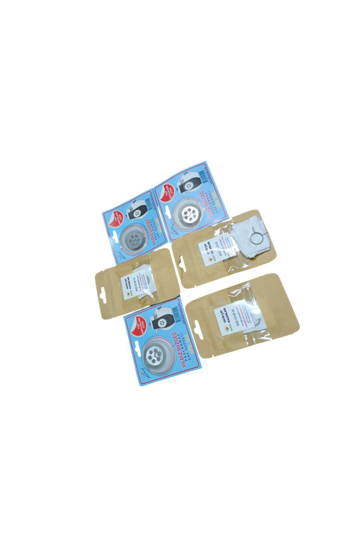 Safir Çay Kazanlari Musluk Bezi Ve Demlik Süzgeci Seti 3 Paket Beşli Musluk Bezi Ve 3