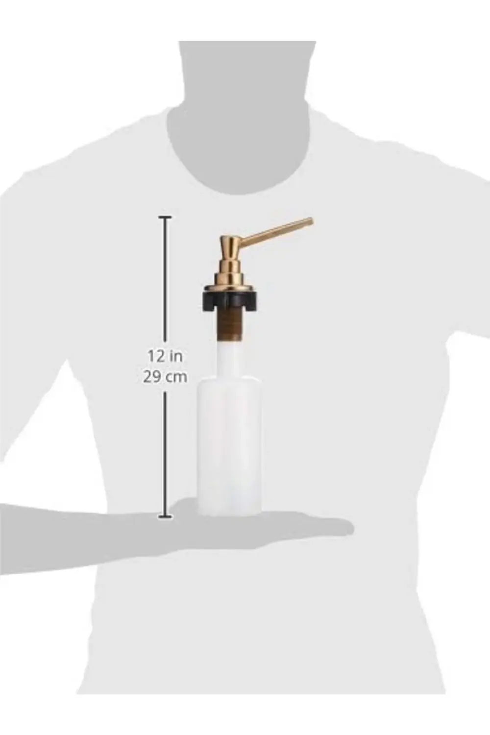 musluk rp1001cz sabun/losyon dispenseri, şampanya bronz 395519