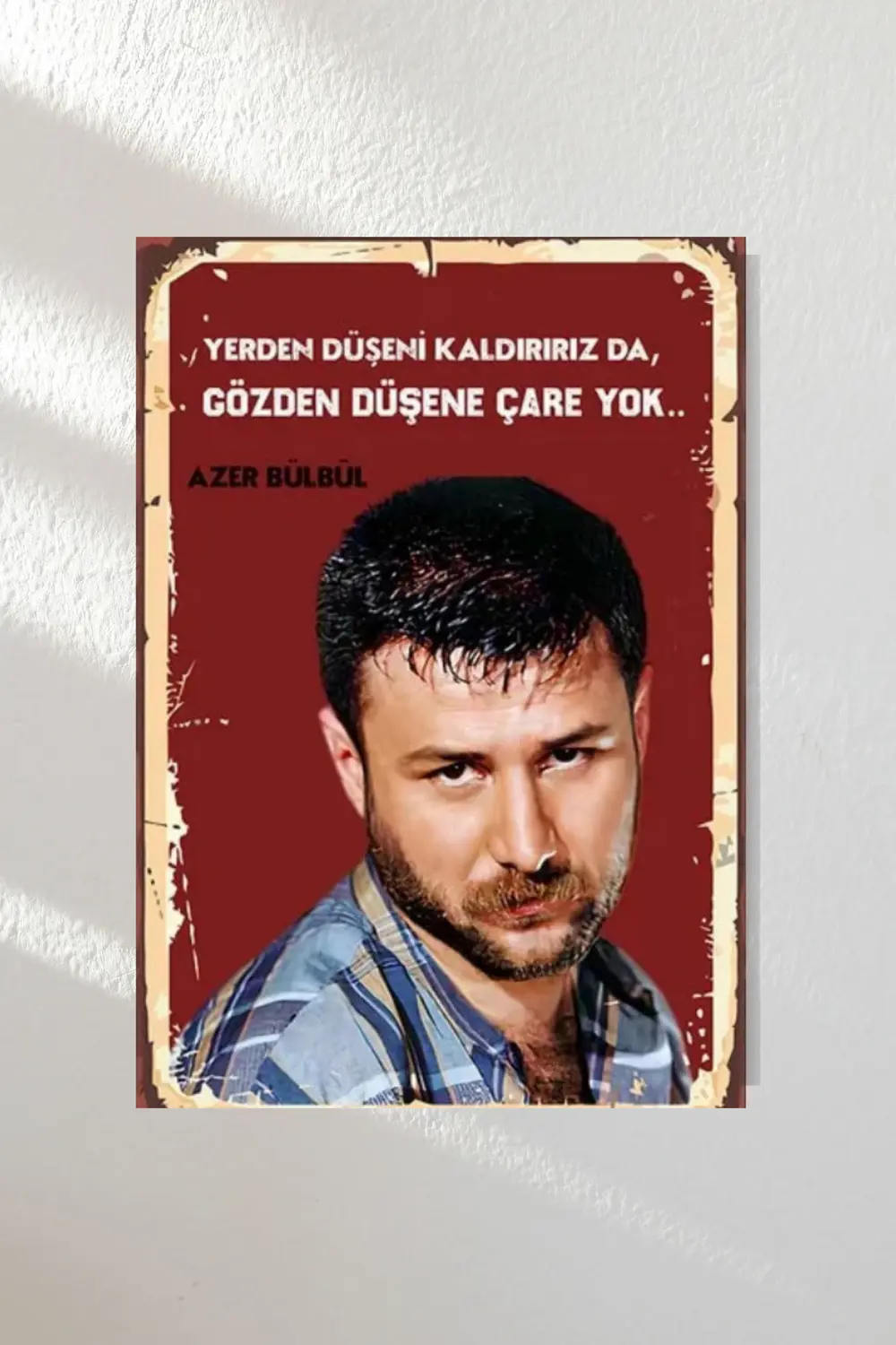 "Müslüm Baba" "Azer Bülbül" "Ahmet Kaya" Ahşap Poster Üçlü Set 20