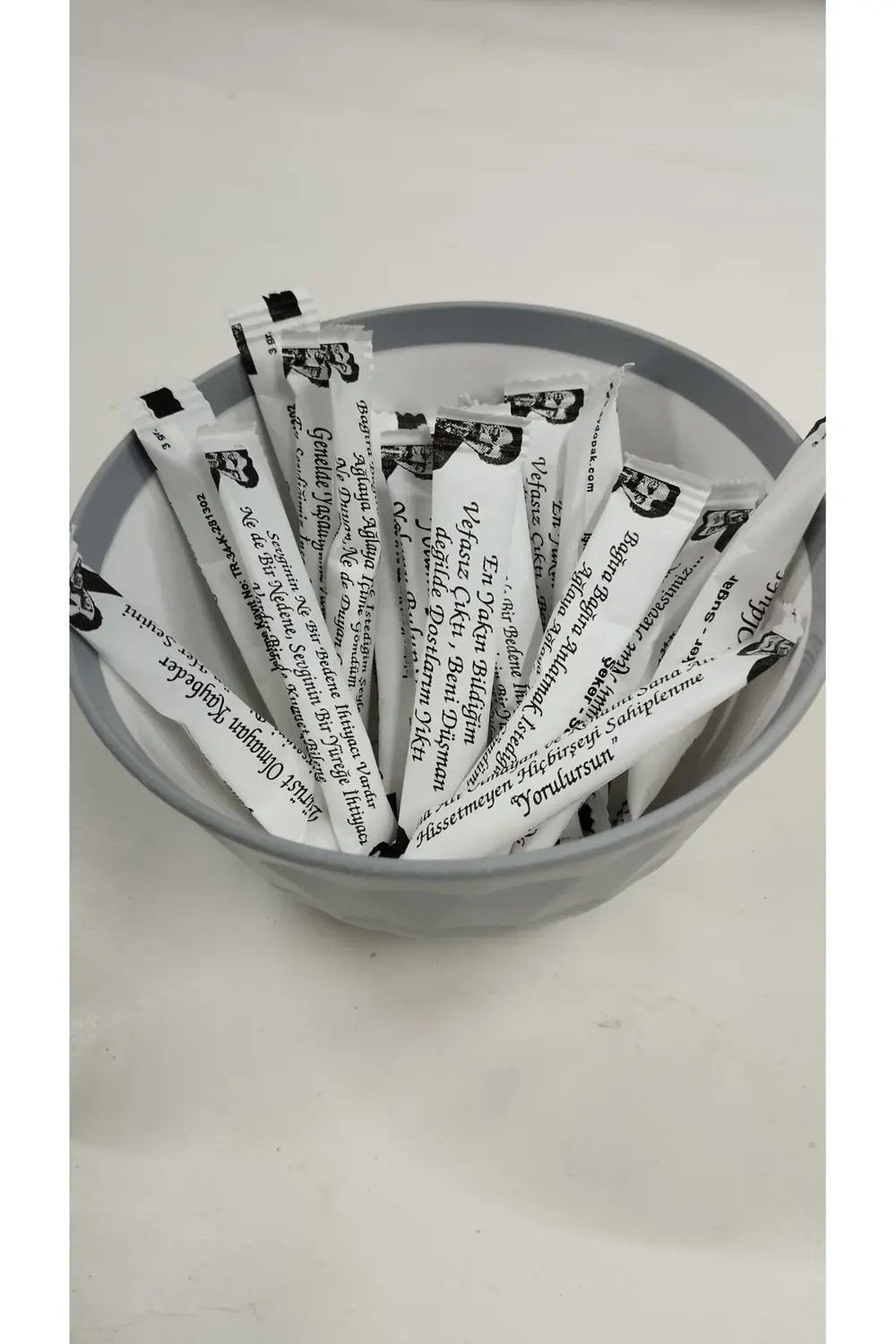 Müslüm Baba Sözleri Stick Toz Şeker 3gr/ort 500 Adet / Net 1,5 Kg