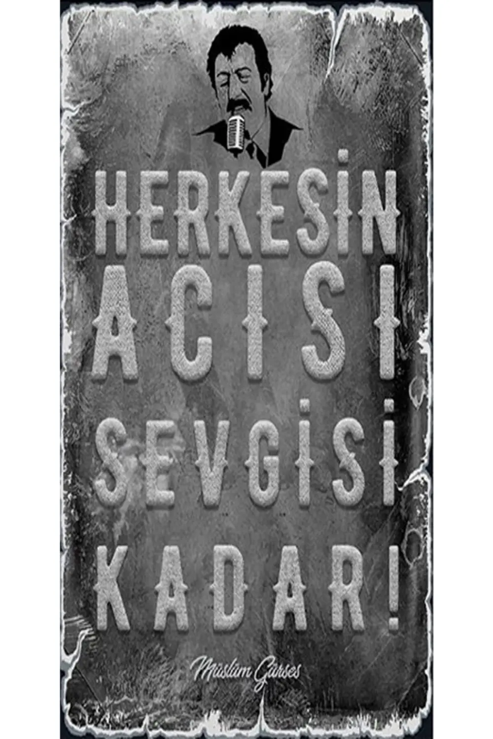 Müslüm Gürses 6'lı Ahşap Duvar Poster Seti - Hbb Özel Seri
