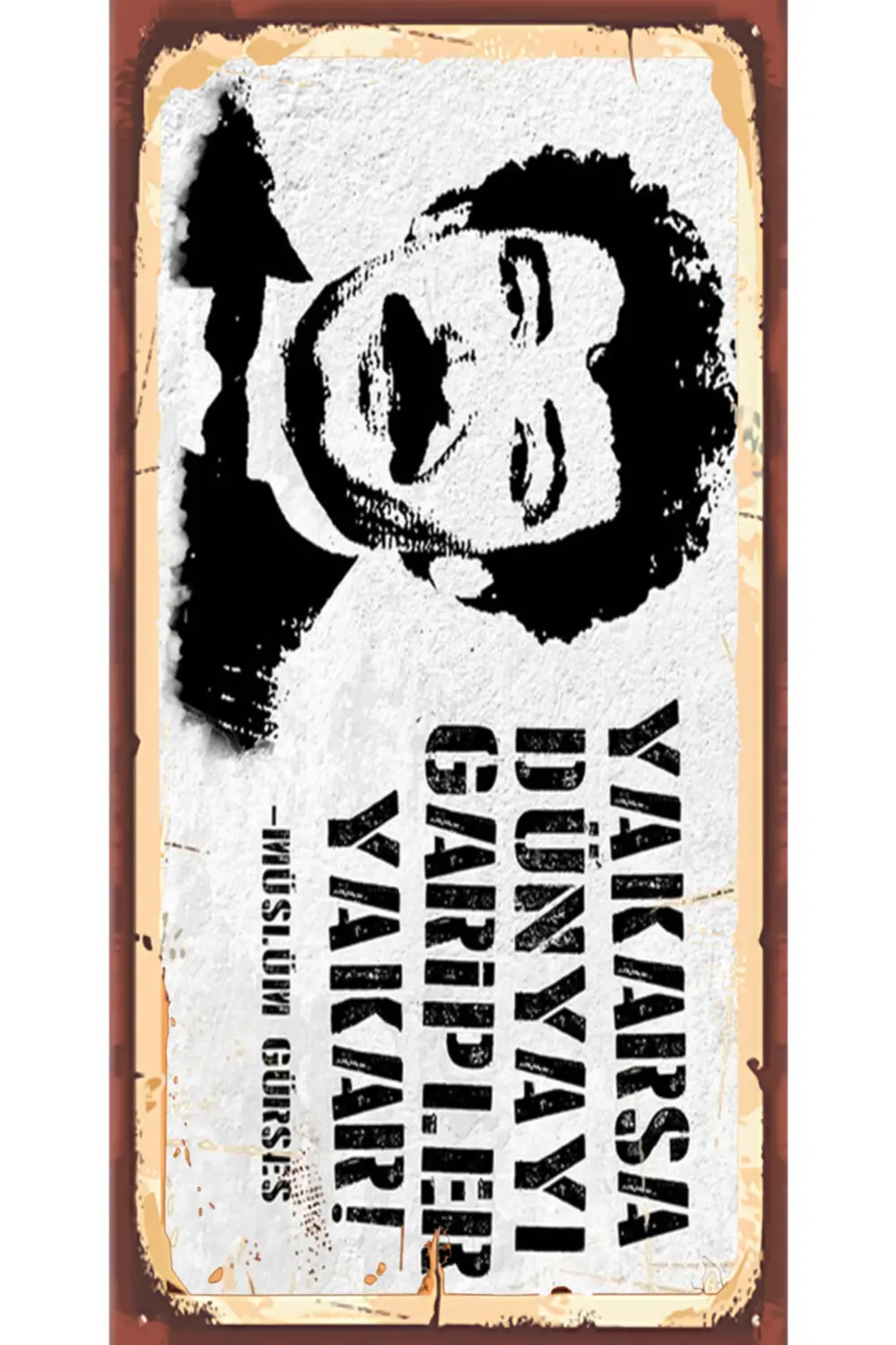 Müslüm Gürses 6'lı Ahşap Duvar Poster Seti - Hbb Özel Seri