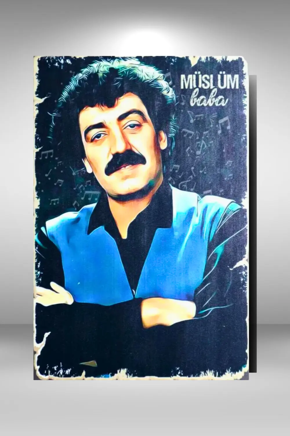 "Müslüm Gürses Baba" Ahşap Poster