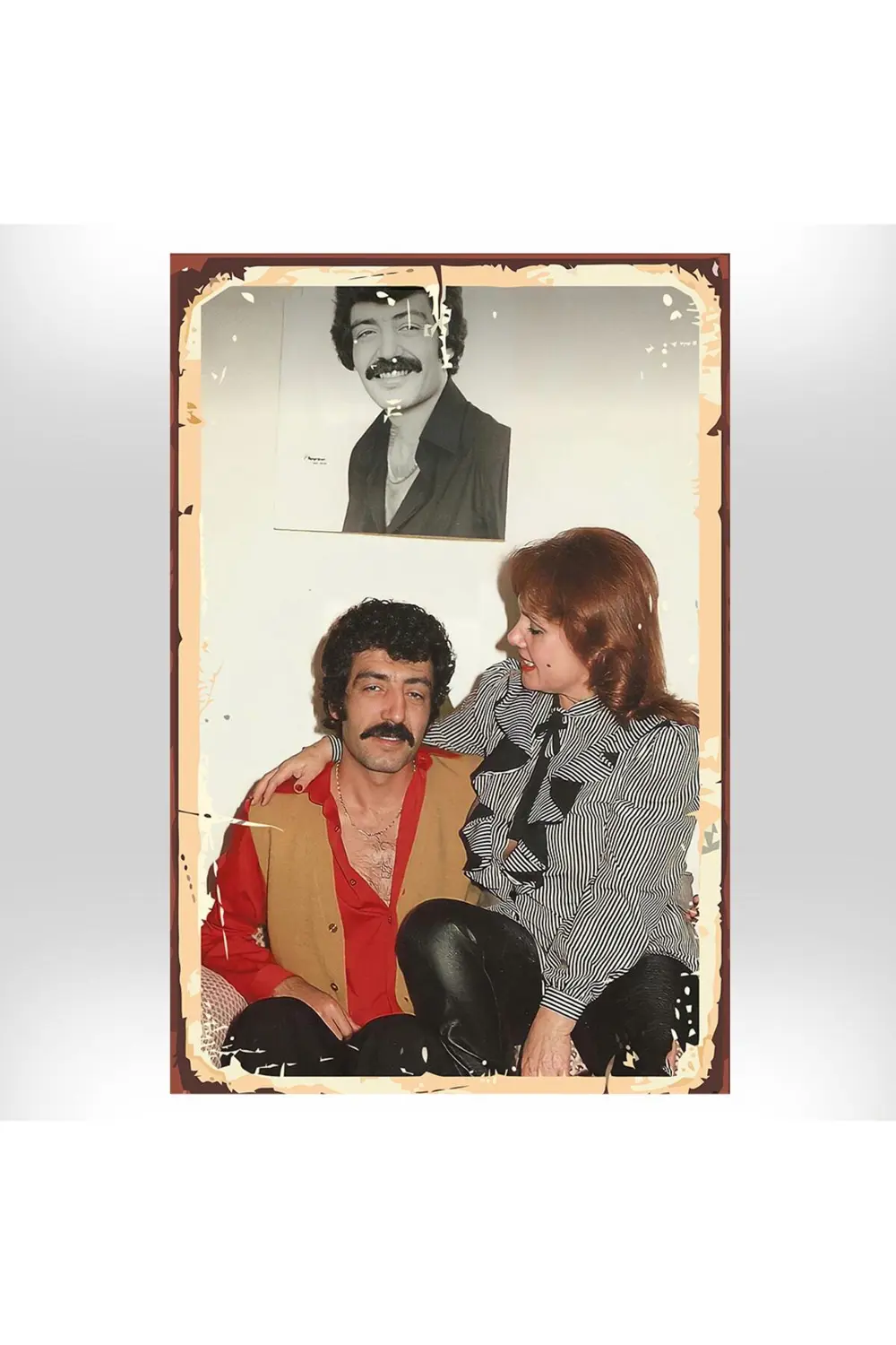 Müslüm Gürses & Muhterem Nur Tasarımlı 20x30 Cm Retro Ahşap Tablo Fiyatı, Yorumları ve Özellikleri