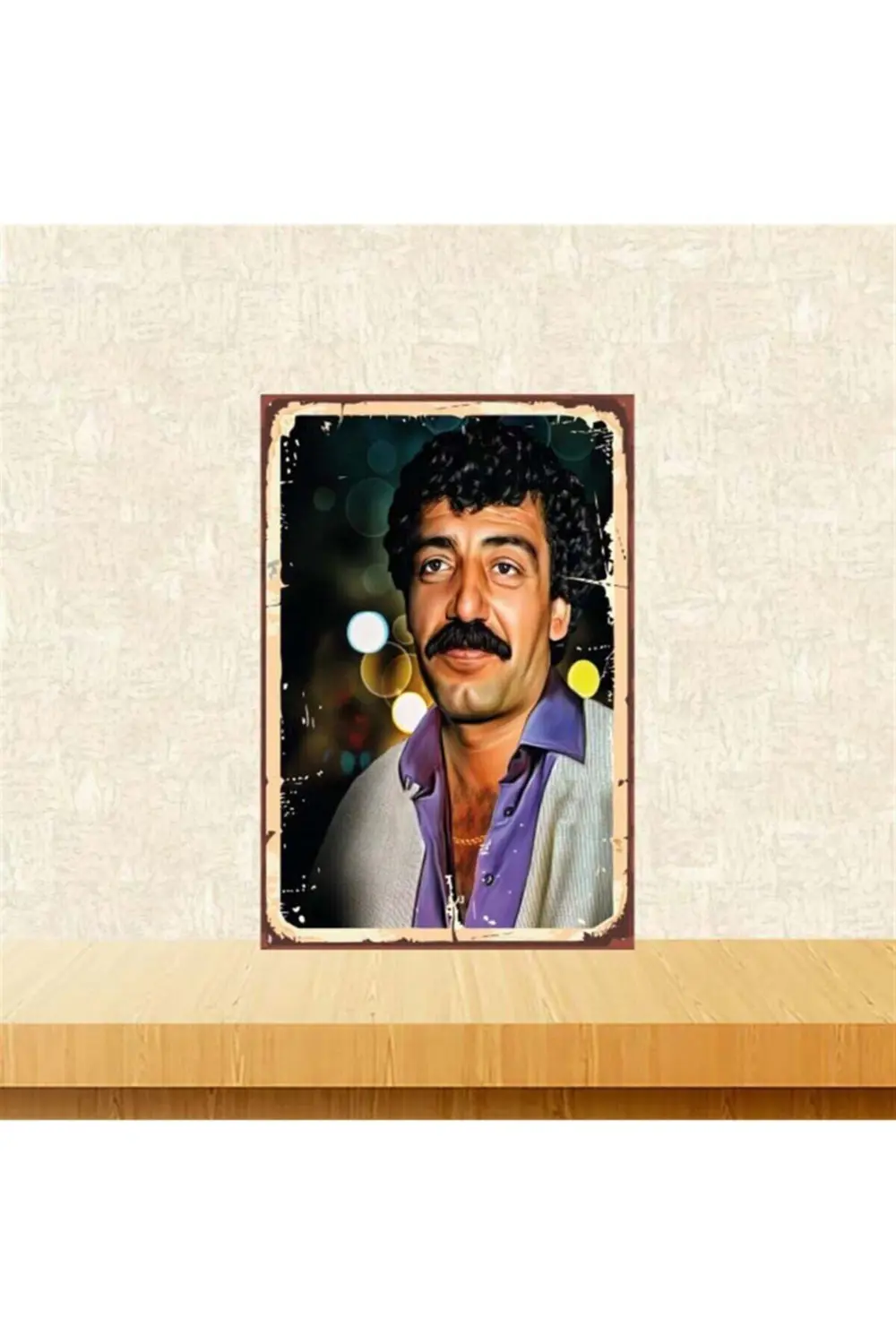 Müslüm Gürses Retro Ahşap Poster Tkfx4267