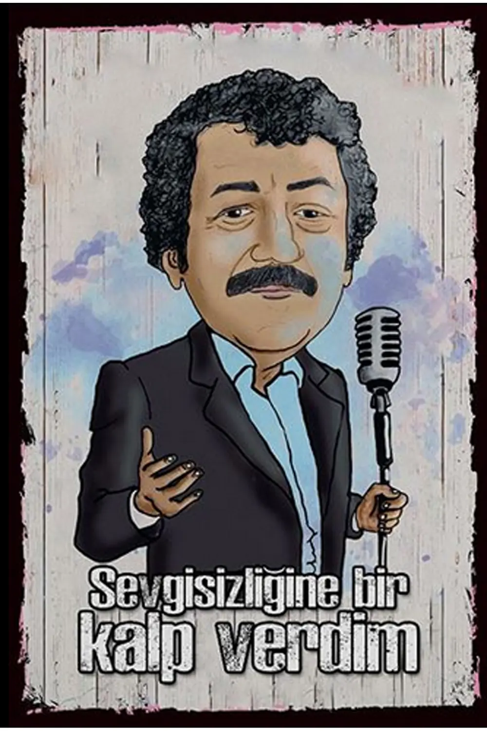 Müslüm Gürses Tasarımlı Ahşap Poster Müslüm Gürses Tasarımlı Ahşap Poster