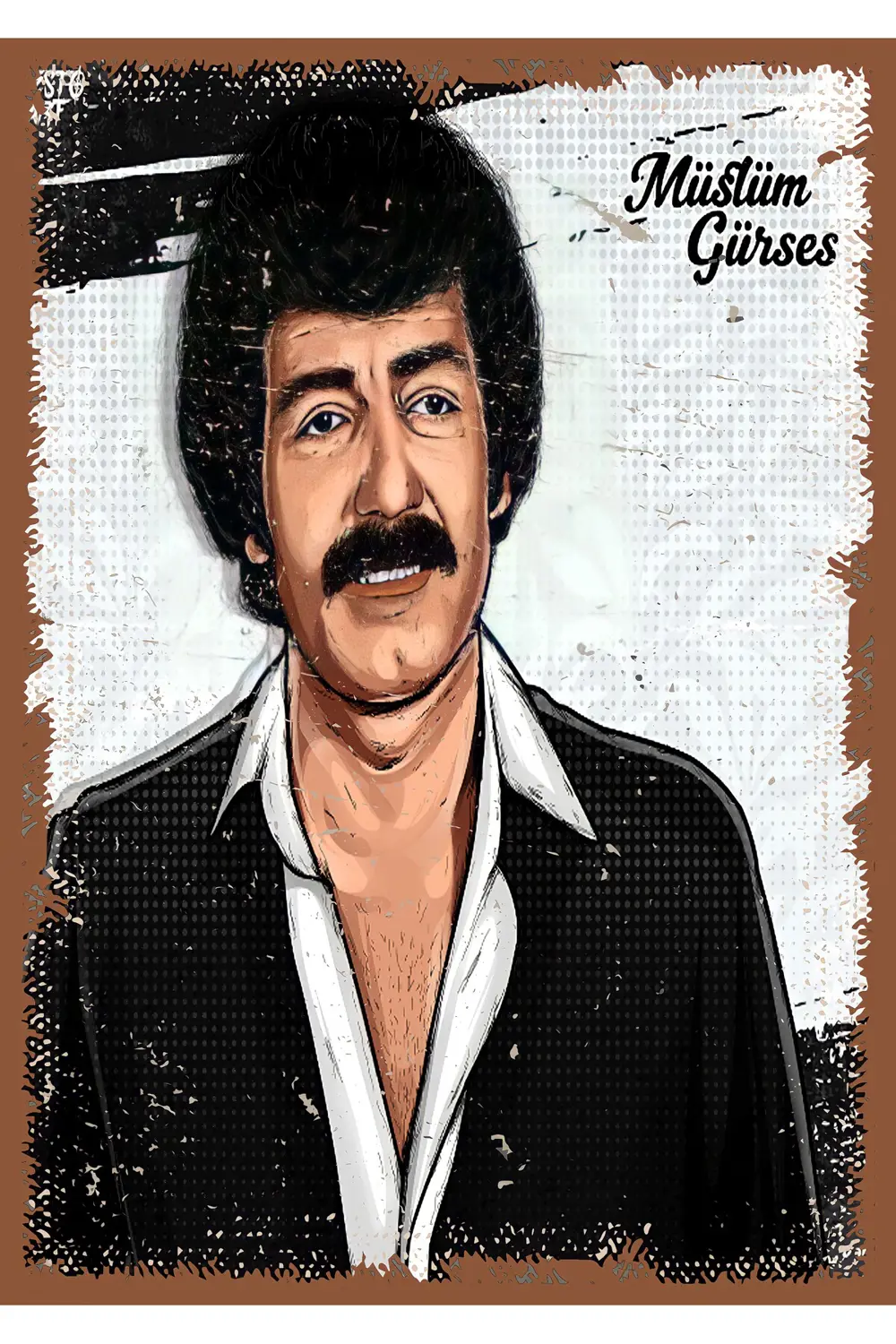 Müslüm Gürses Tasarımlı Ahşap Poster