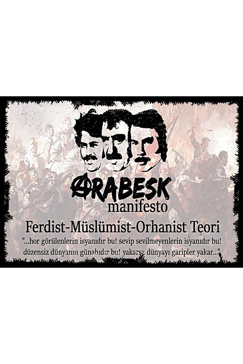 Müslüm Gürses Tasarımlı Ahşap Poster