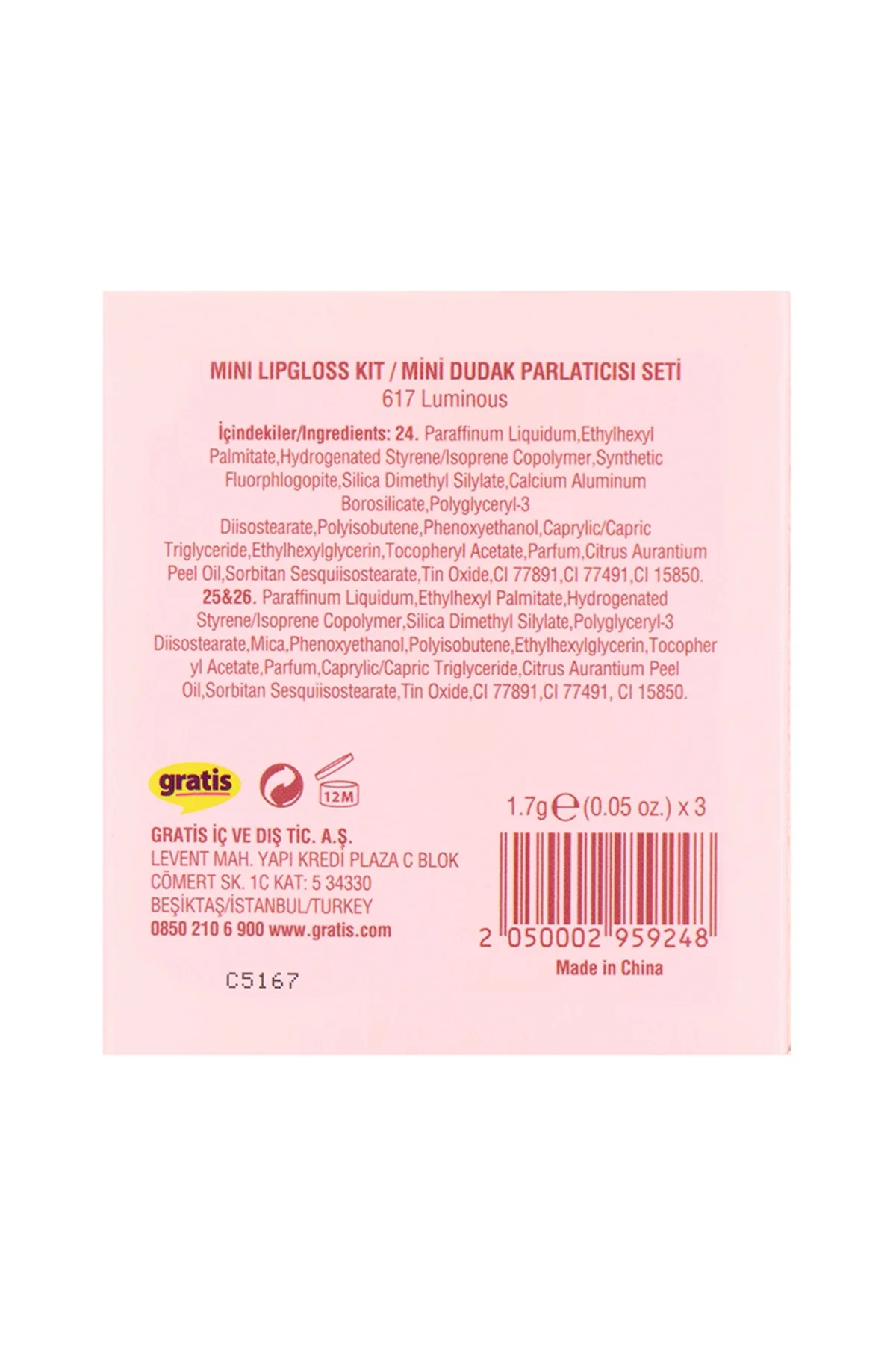Must Have It Mini Likit Parlak Ruj Seti - 617 Luminous Must Have It Mini Likit Parlak Ruj Seti - 617 Luminous