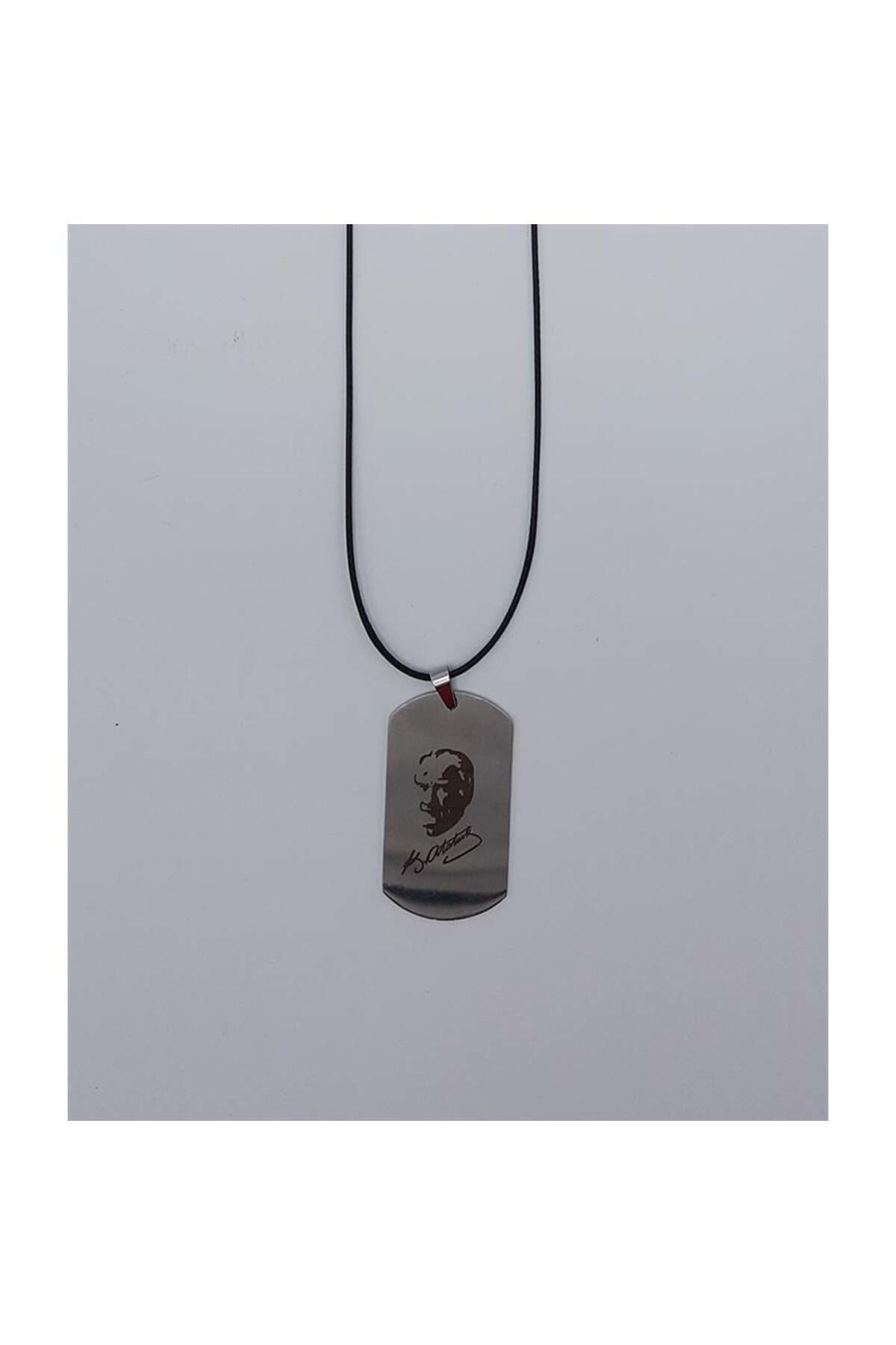 Mustafa Kemal Atatürk Resimli Künye Kolye