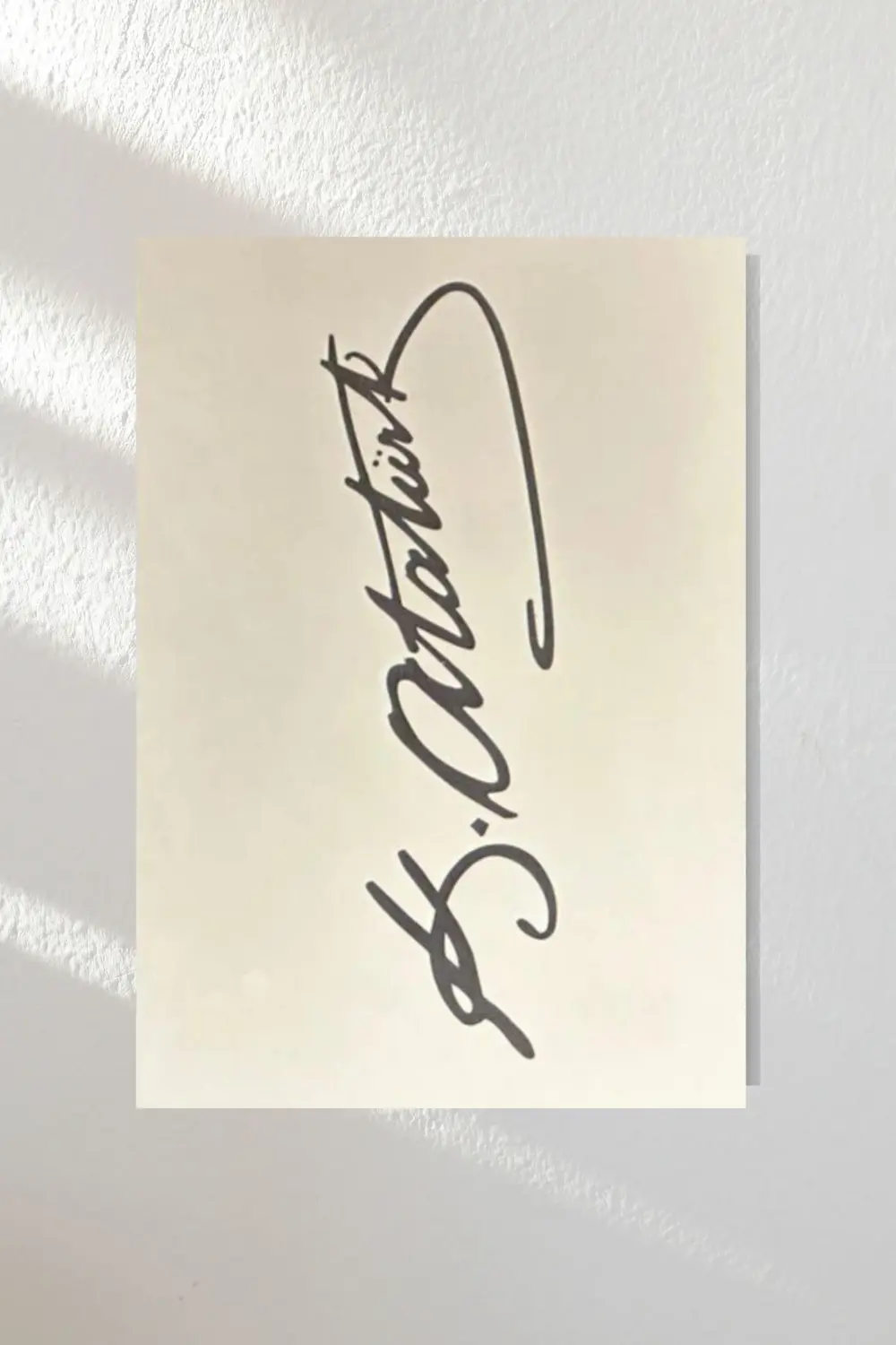 "mustafa Kemal Atatürk" Ahşap Poster Dörtlü Set 20*15 Cm