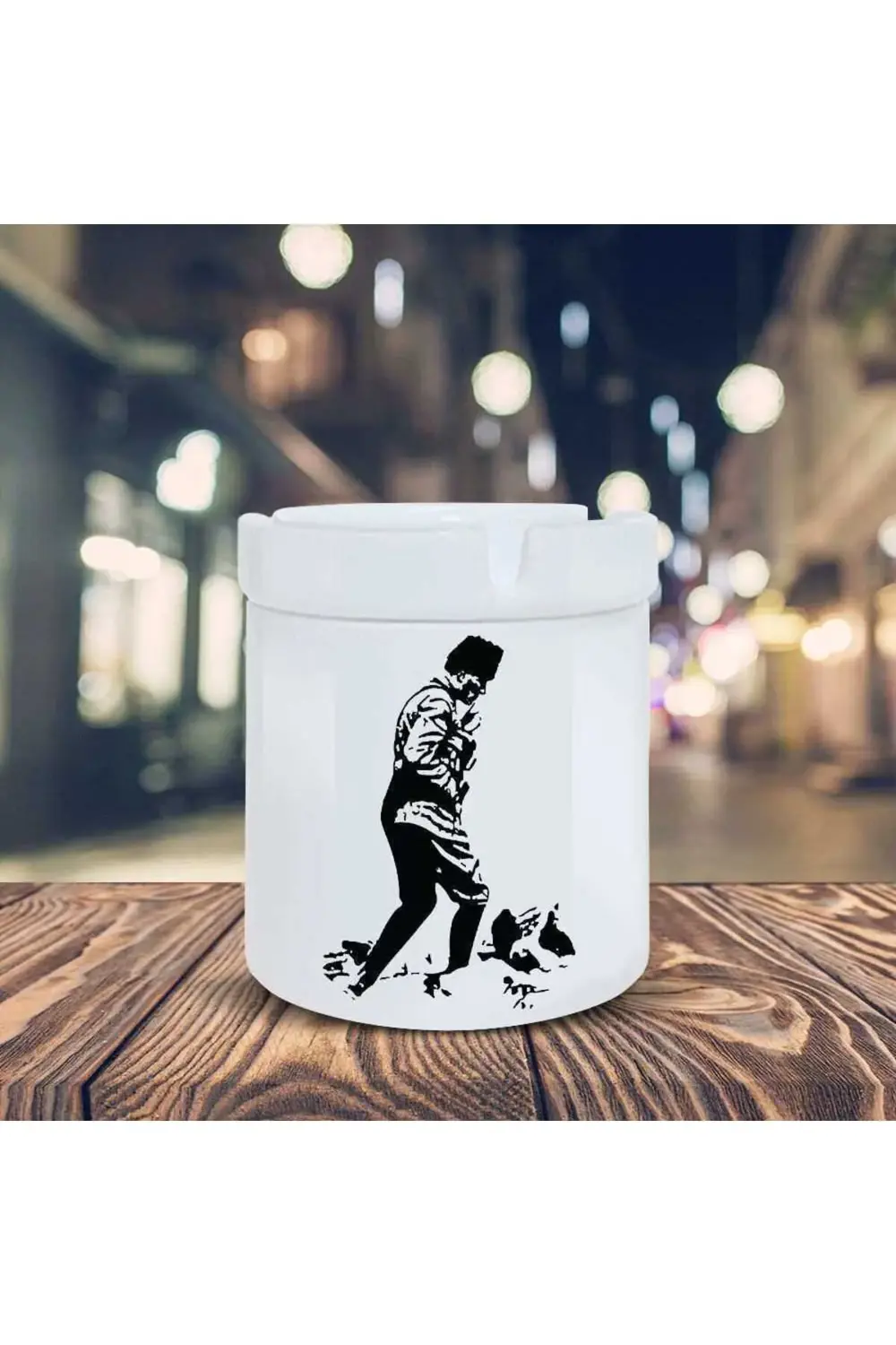 Mustafa Kemal Atatürk Küllük Başkomutan Baskılı Kül Tablası