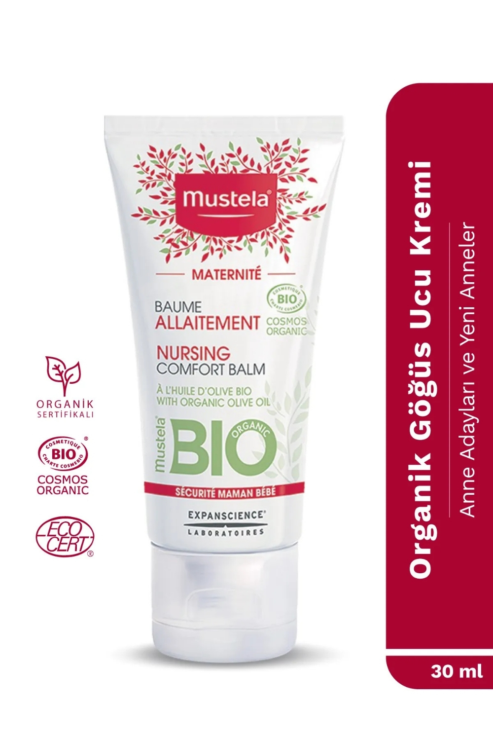 Mustela Maternite Organik Göğüs Ucu Kremi 30 ml