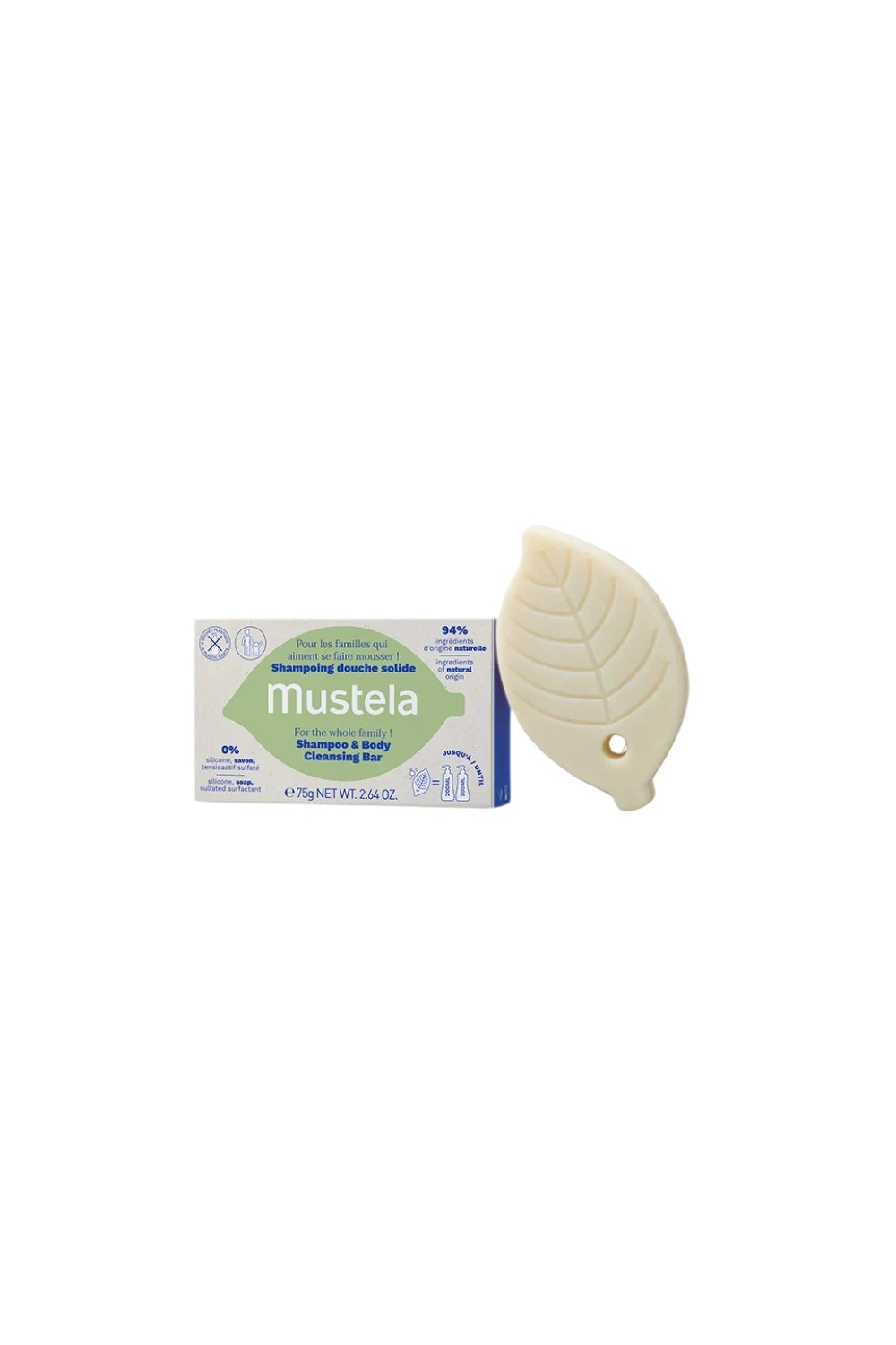 Mustela Saç ve Vücut Temizleme Barı 75 gr