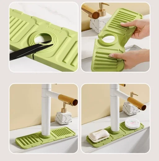 Mutfak Banyo Lavabo Kenarı Silikon Mat Gri