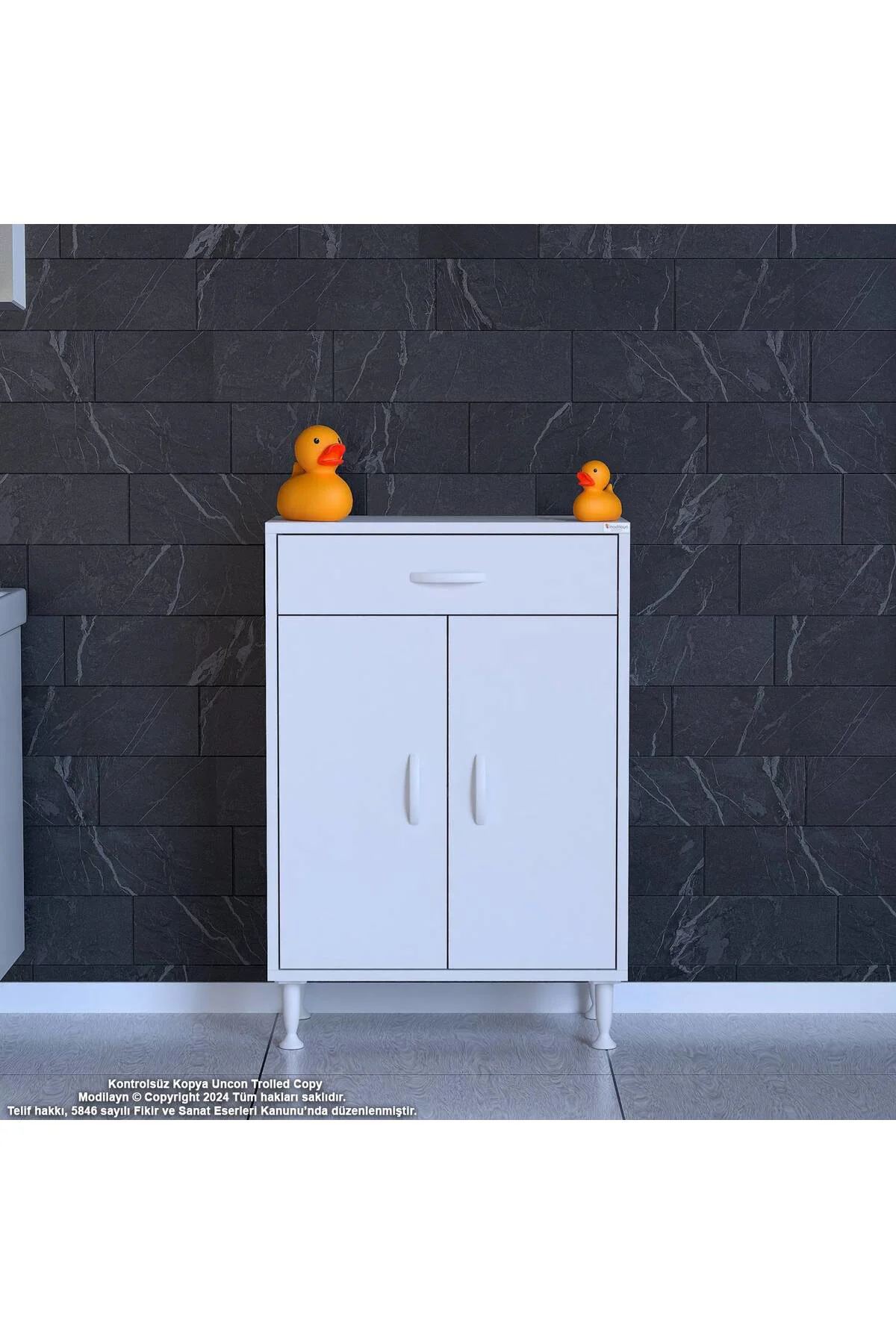 Mutfak Dolabı 55 X 88 cm Çekmeceli Çok Amaçlı Dolap Iki Kapaklı B