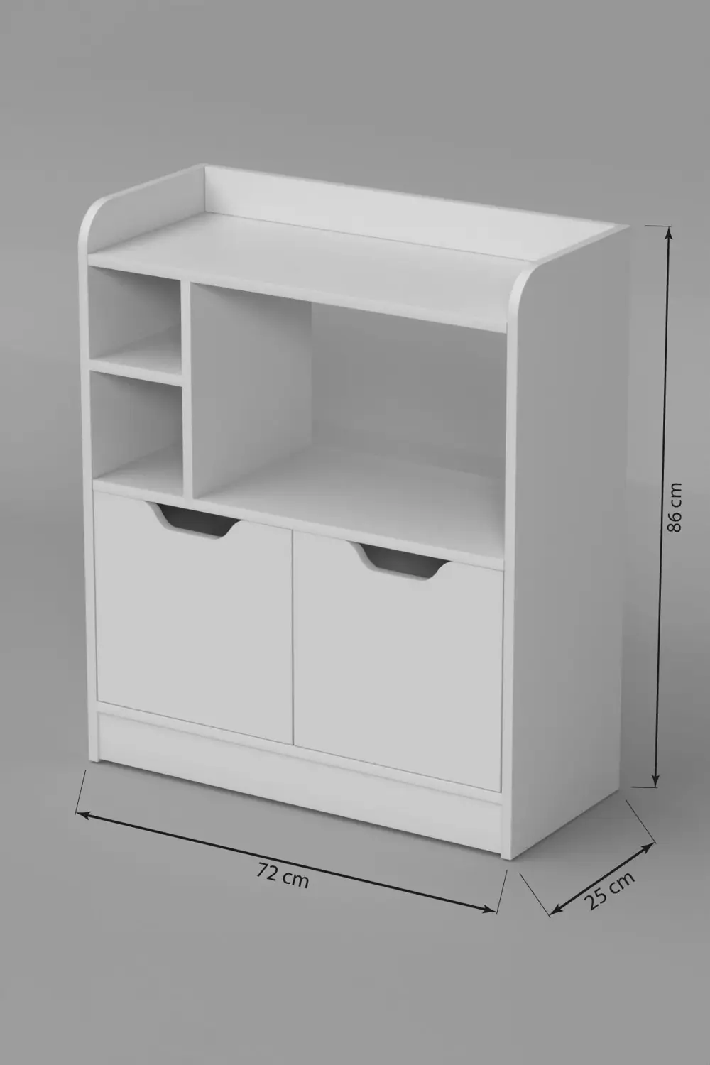 MUTFAK DOLABI ÇOK AMAÇLI FIRIN DOLABI 2 KAPAKLI RAFLI KAHVE KÖŞES