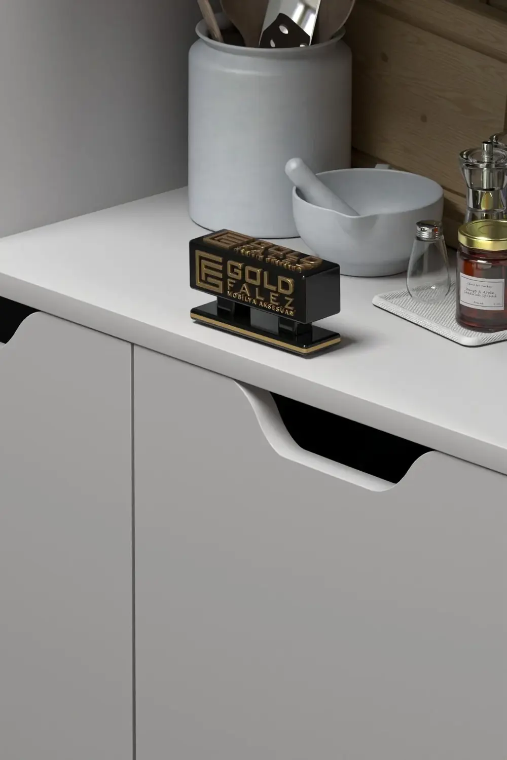 MUTFAK DOLABI ÇOK AMAÇLI FIRIN DOLABI 2 KAPAKLI RAFLI KAHVE KÖŞES