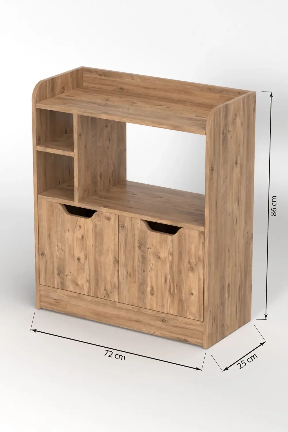 MUTFAK DOLABI ÇOK AMAÇLI FIRIN DOLABI 2 KAPAKLI RAFLI KAHVE KÖŞES