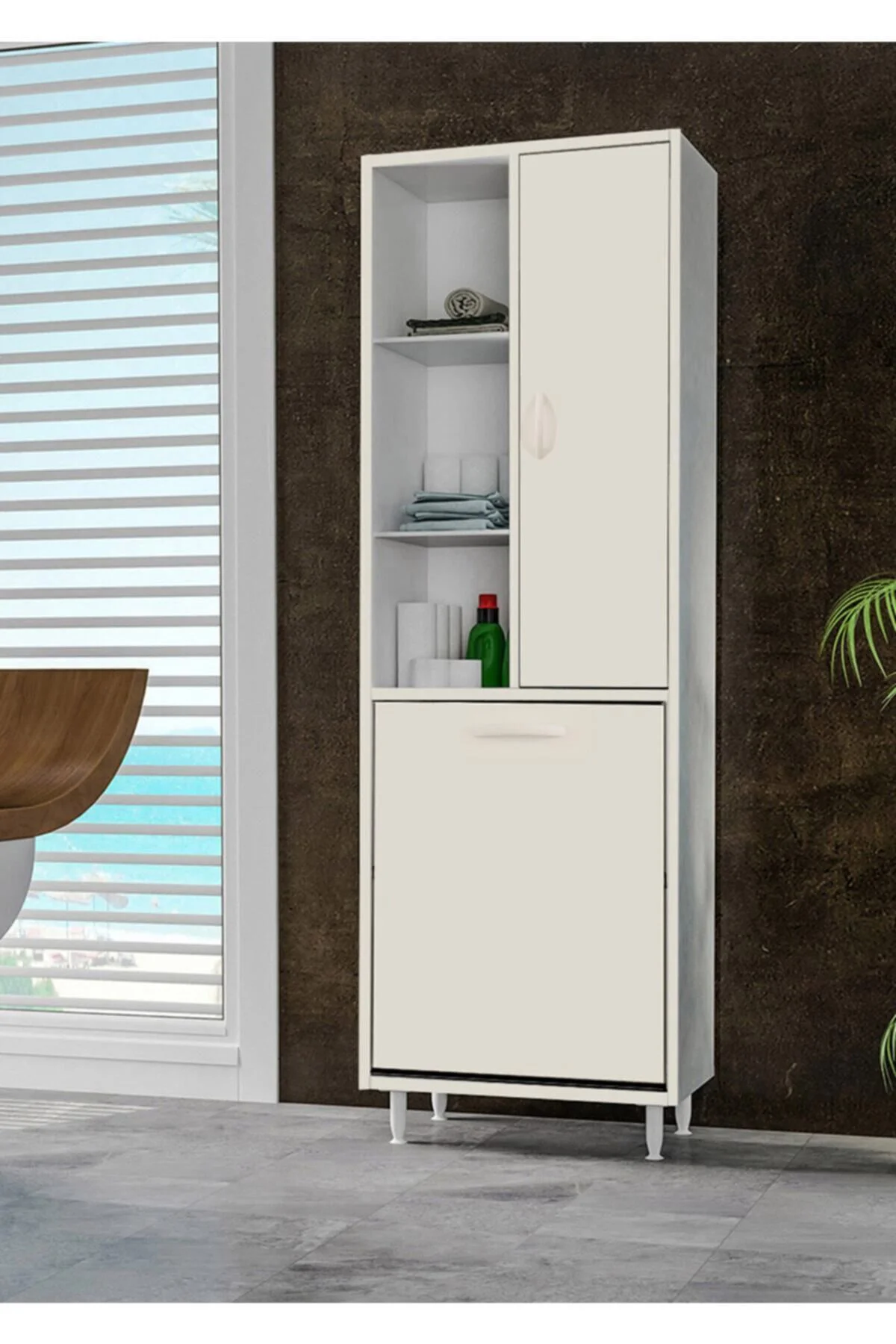 Mutfak Dolabı Kirli Çamaşır Dolabı Düşer Kapalı Banyo Dolabı Çok 
