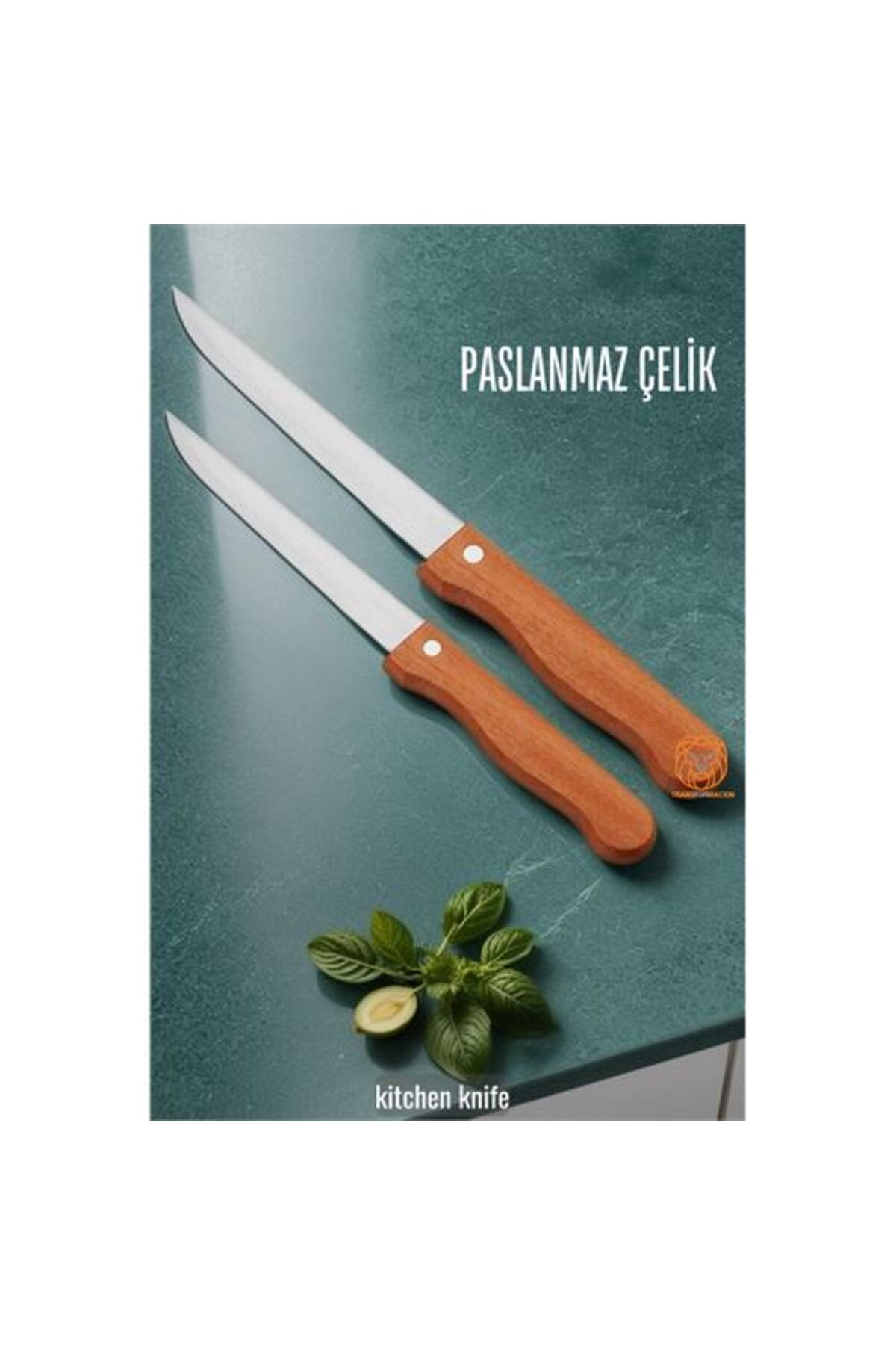 Mutfak Ekmek Bıçağı Ahşap Sap 2 li SET