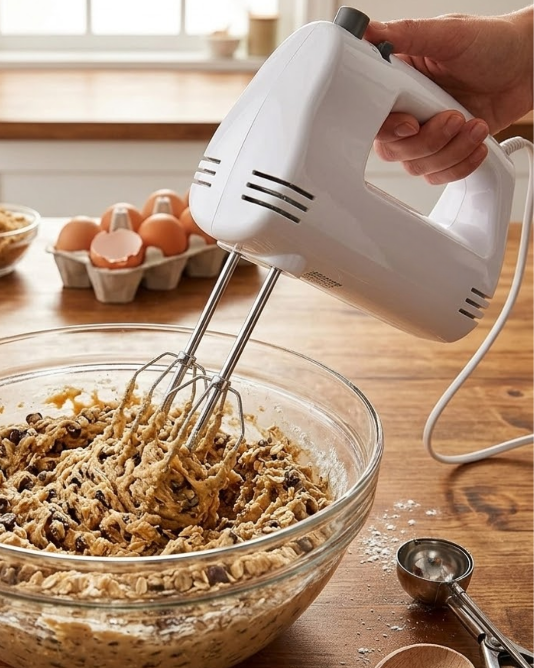 Mutfak El Mikseri 250W Paslanmaz Çelik Çift Çırpıcılı Mikser