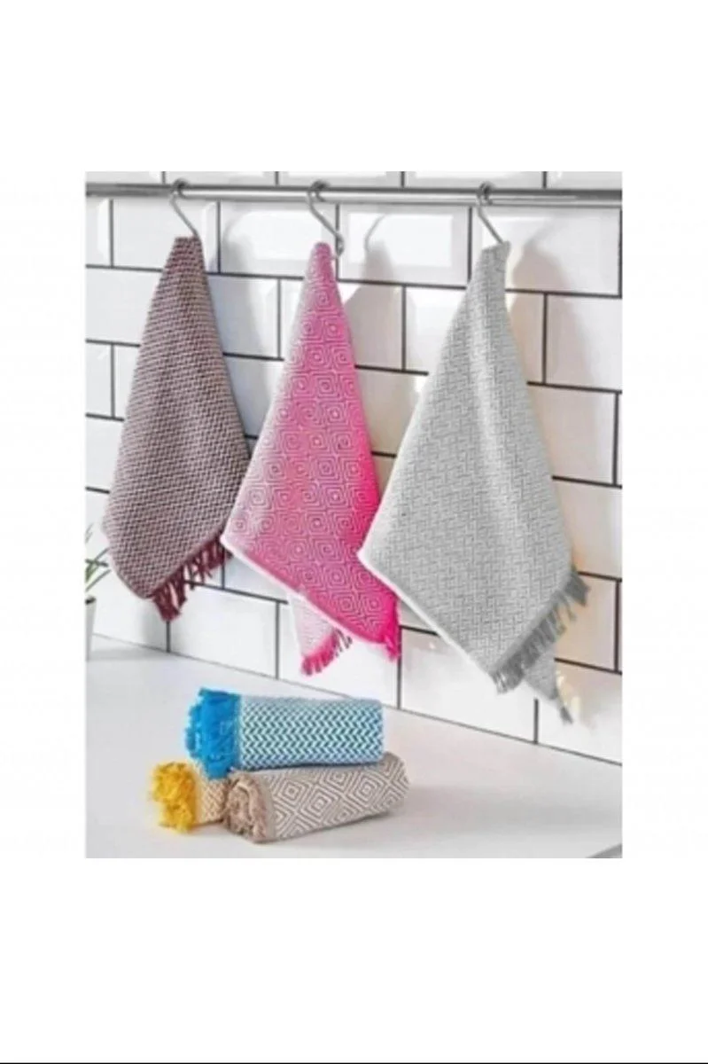 Mutfak Havlusu 3'lü Set - Emici Sünger Dokulu 30x50 cm Ev Temizliği Fiyatı, Yorumları ve Özellikleri