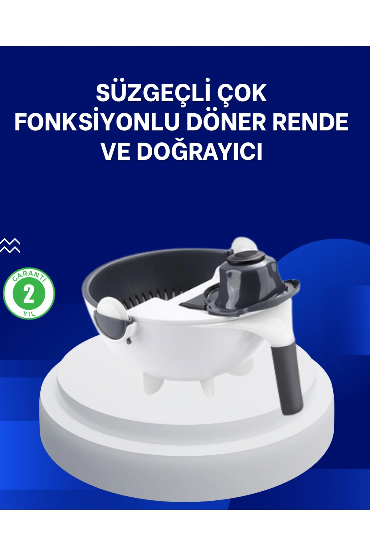 Mutfak İçin Pratik 5 Bıçaklı Rende ve Süzgeç Seti