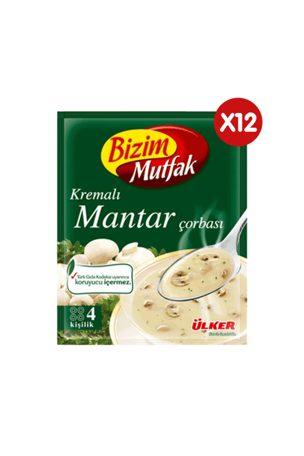 Mutfak Kremalı Mantar Çorbası 62 Gr X 12 Adet
