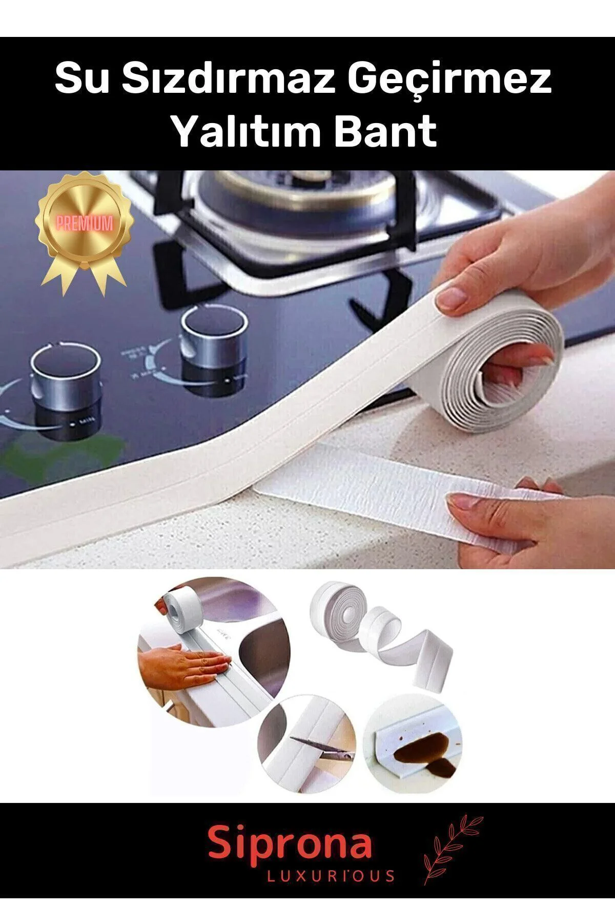 Duş Pvc Lavabo Küvet Tezgah Pencere 3,2 Mt Su Sızdırmaz Geçirmez 