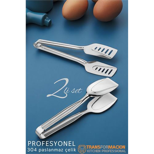 Mutfak Maşa Seti - Makarna Pasta Salata Çok Amaçlı Maşa 2'li SET