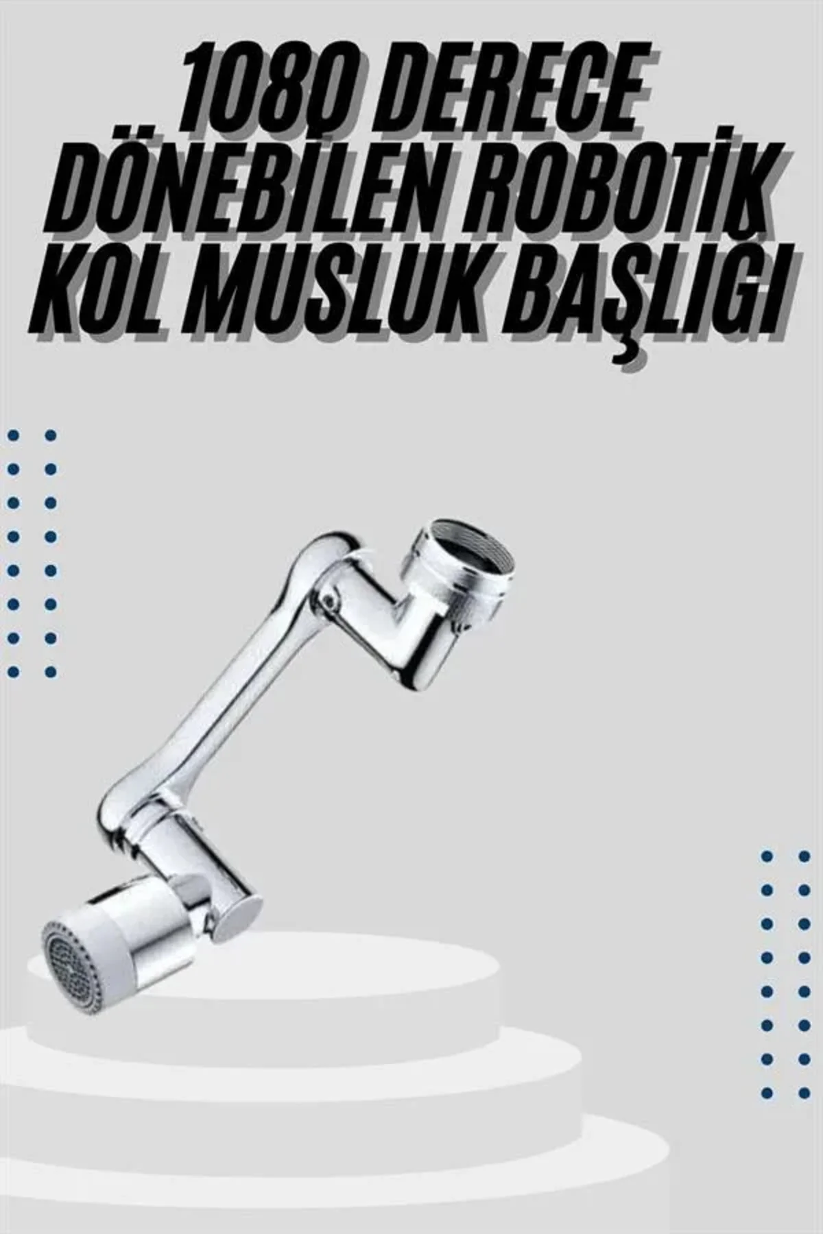 Mutfak Musluk Başlığı 1080 Derece Dönebilir Oynar Başlıklı Musluk Aparatı Mutfak Musluk Başlığı 1080 Derece Dönebilir Oynar Başlıklı Musluk Aparatı