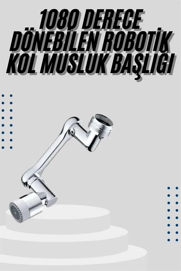 Mutfak Musluk Başlığı 1080 Derece Dönebilir Oynar Başlıklı Musluk Aparatı Mutfak Musluk Başlığı 1080 Derece Dönebilir Oynar Başlıklı Musluk Aparatı