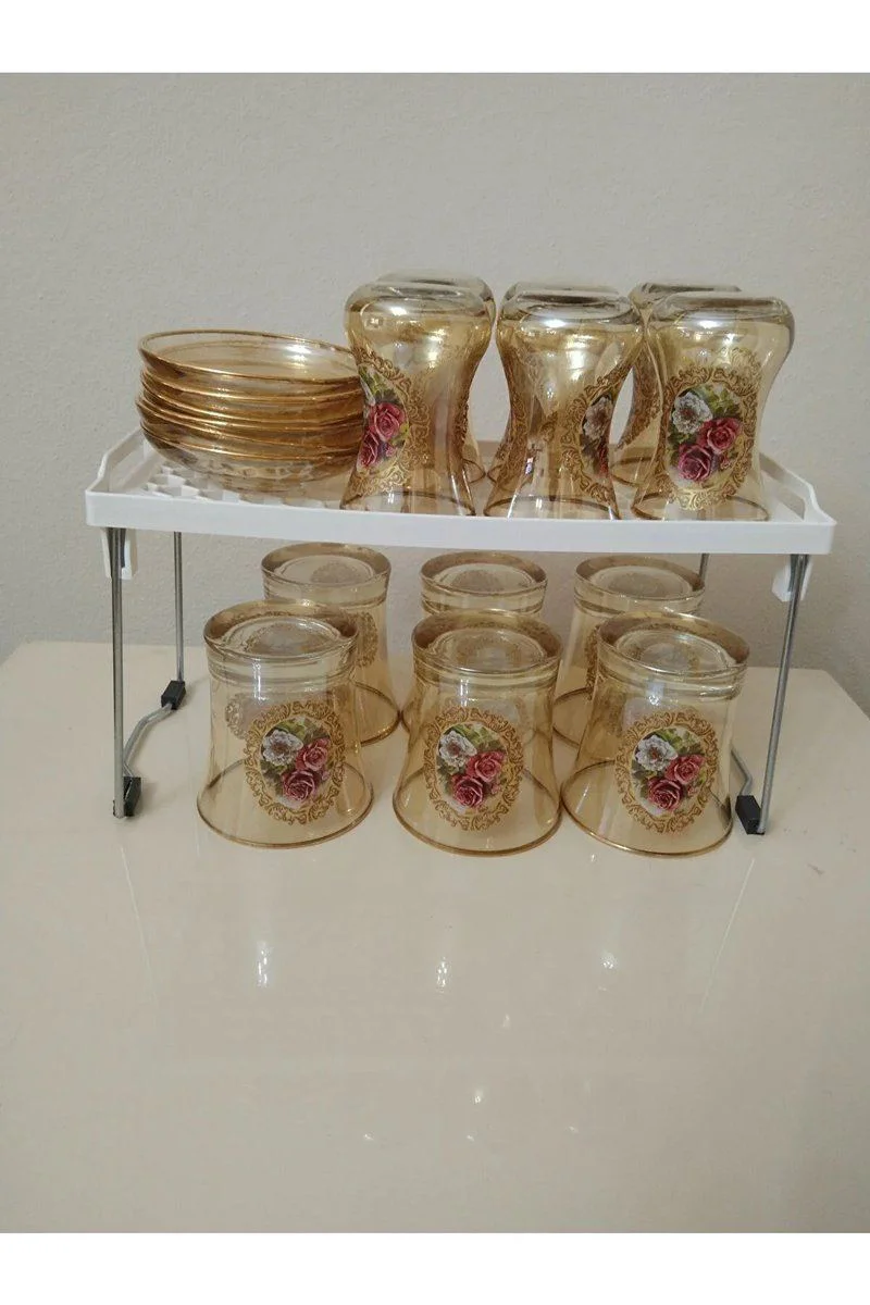Mutfak Rafı Bardak Düzenleyici - Dolap İçi Organize Edici 14x30x15 Royaleks Fiyatı, Yorumları ve Özellikleri