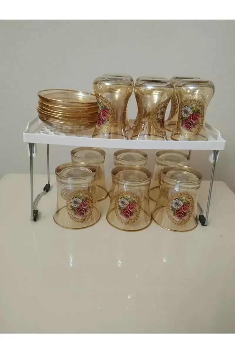 Mutfak Rafı Bardak Düzenleyici Bardak Rafı Dolap İçi Düzenleyici 