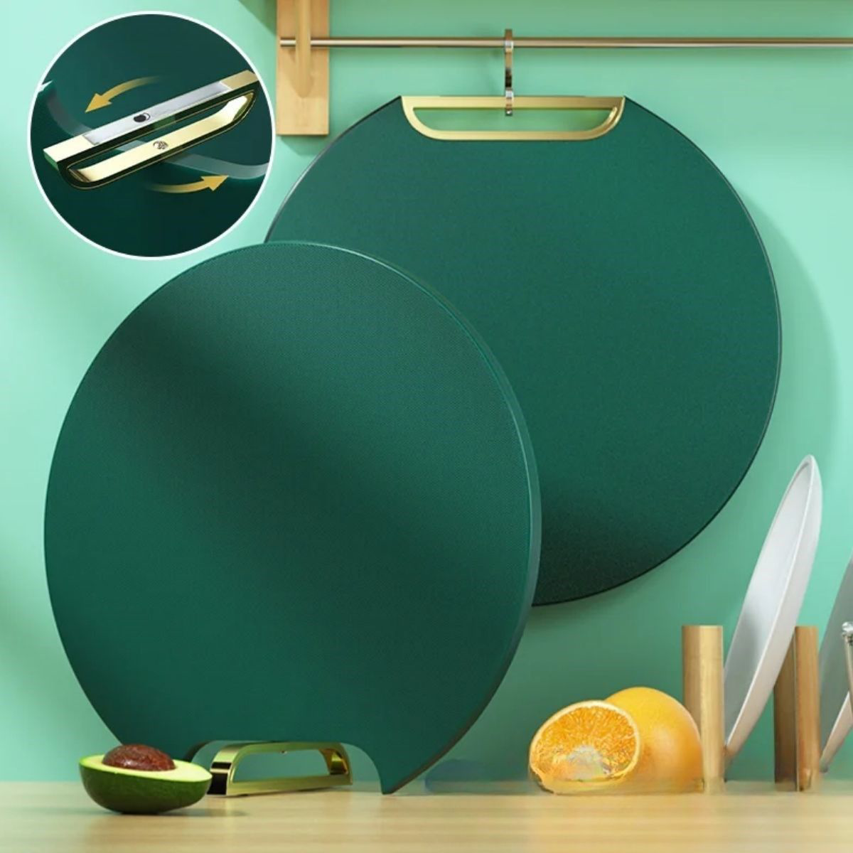 Mutfak Sebze,Meyve,Et,Balık,Ekmek Doğrama Kesme Tahtası Standlı K