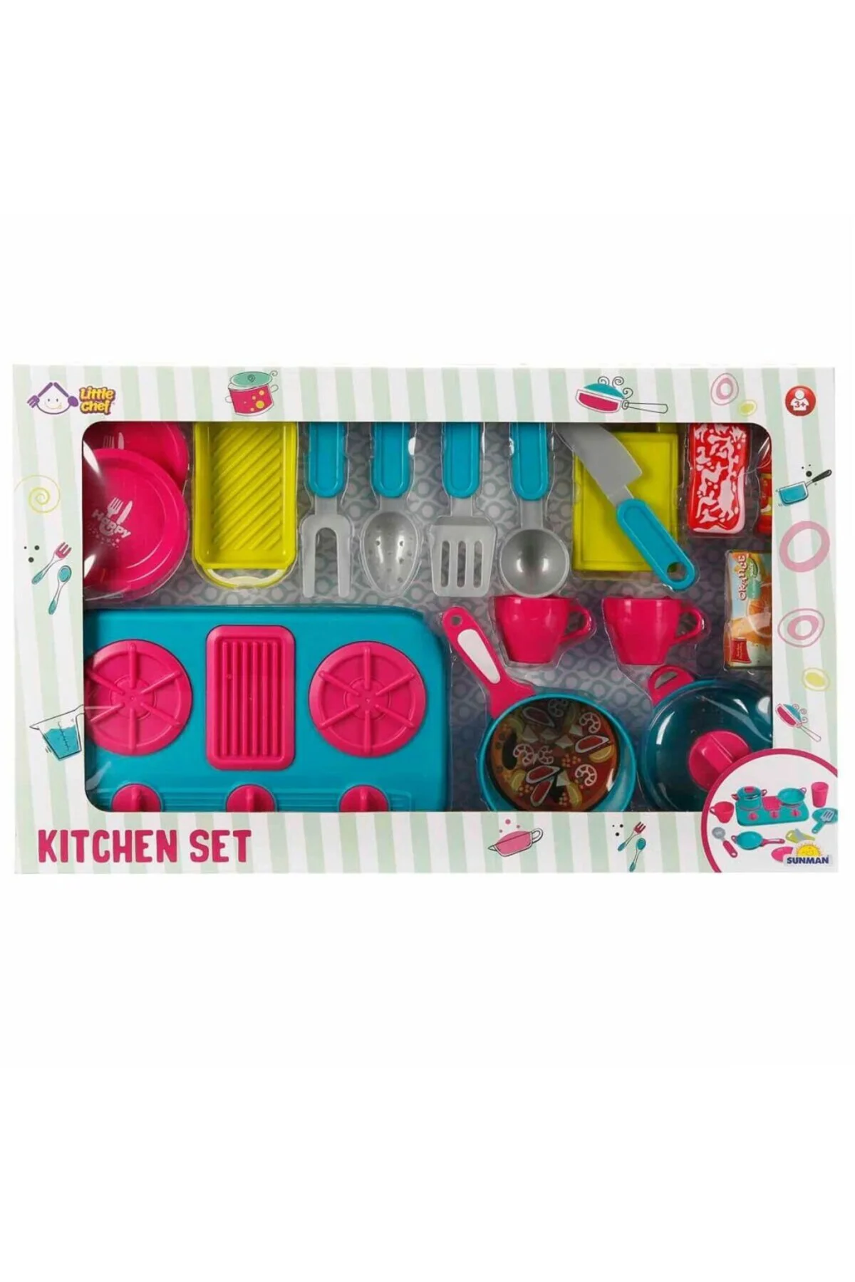 MUTFAK SET OCAK/TENCERE/TAVA AKS.BYK.KUTU 2A