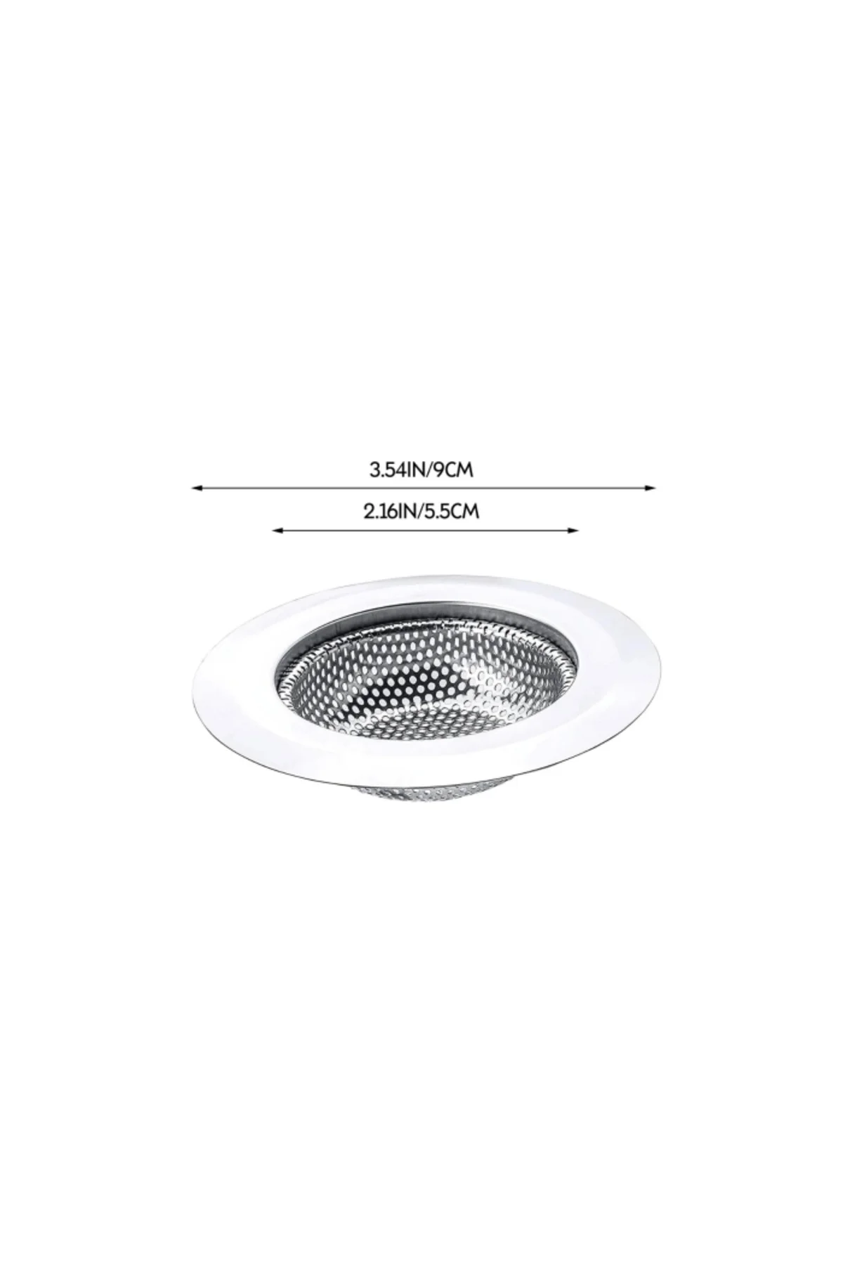Mutfak Su Lavabo Filtresi Örgü Süzgeç Paslanmaz Çelik 7.5 cm Çap