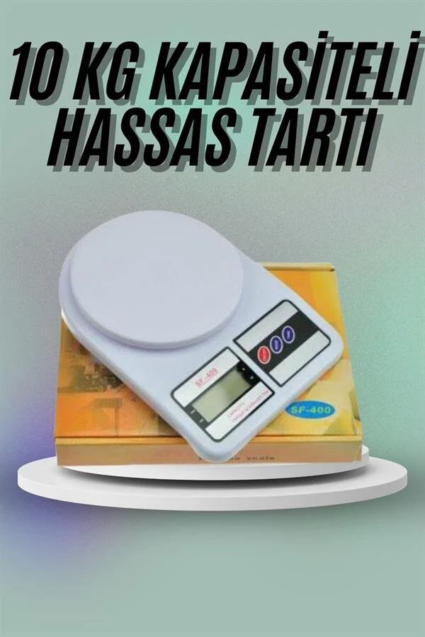 Mutfak Tartısı 10 Kg Dijital Göstergeli Hassas Ölçüm Cihazı