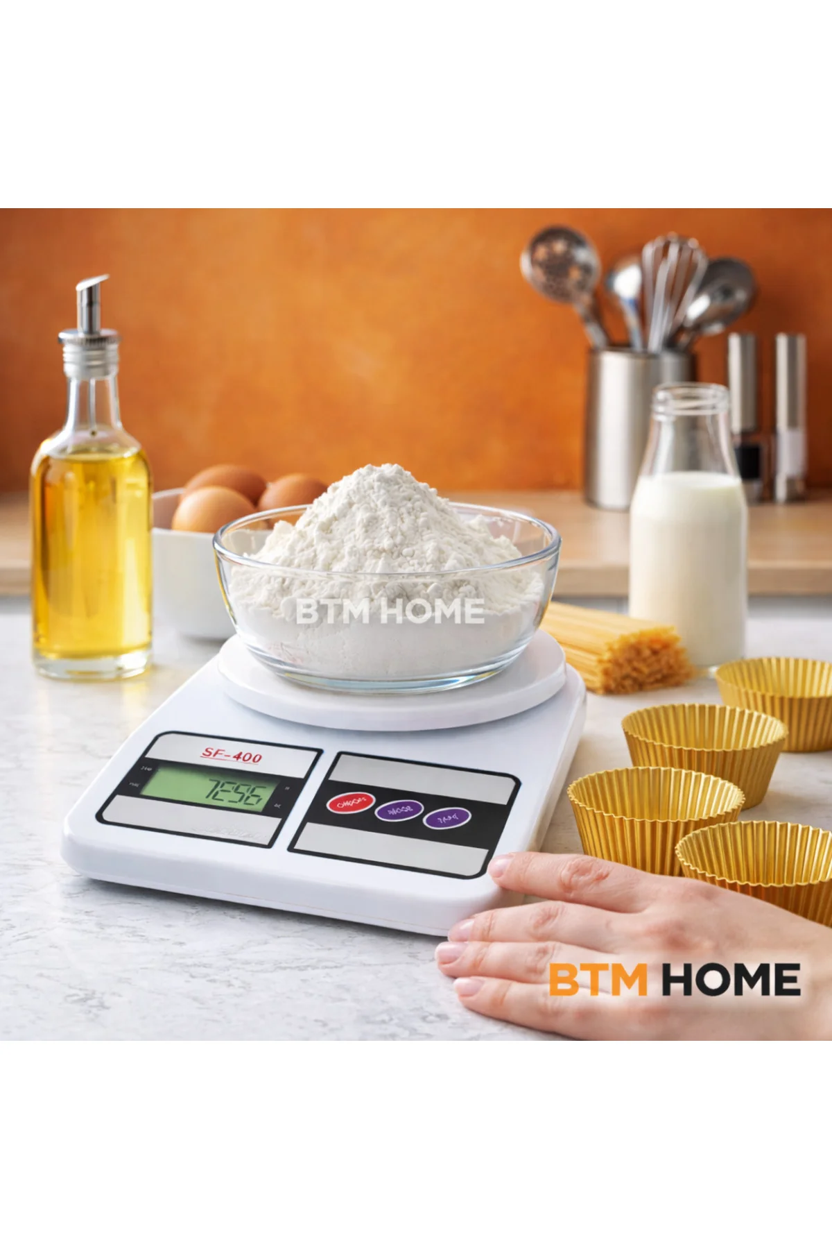 Mutfak Tartısı Dijital Hassas 10 Kg 1 Gr LCD Mutfak Terazisi Elek