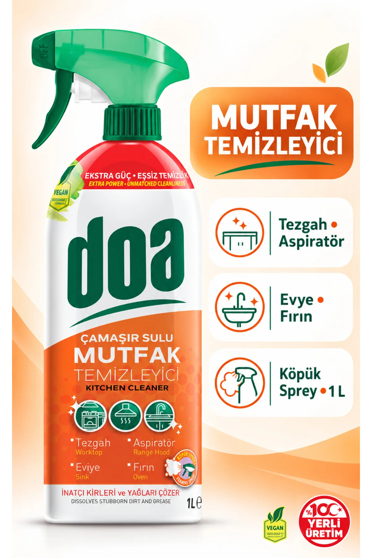 MUTFAK TEMIZLEYICI SPREY / 1000 ML - Görsel 2