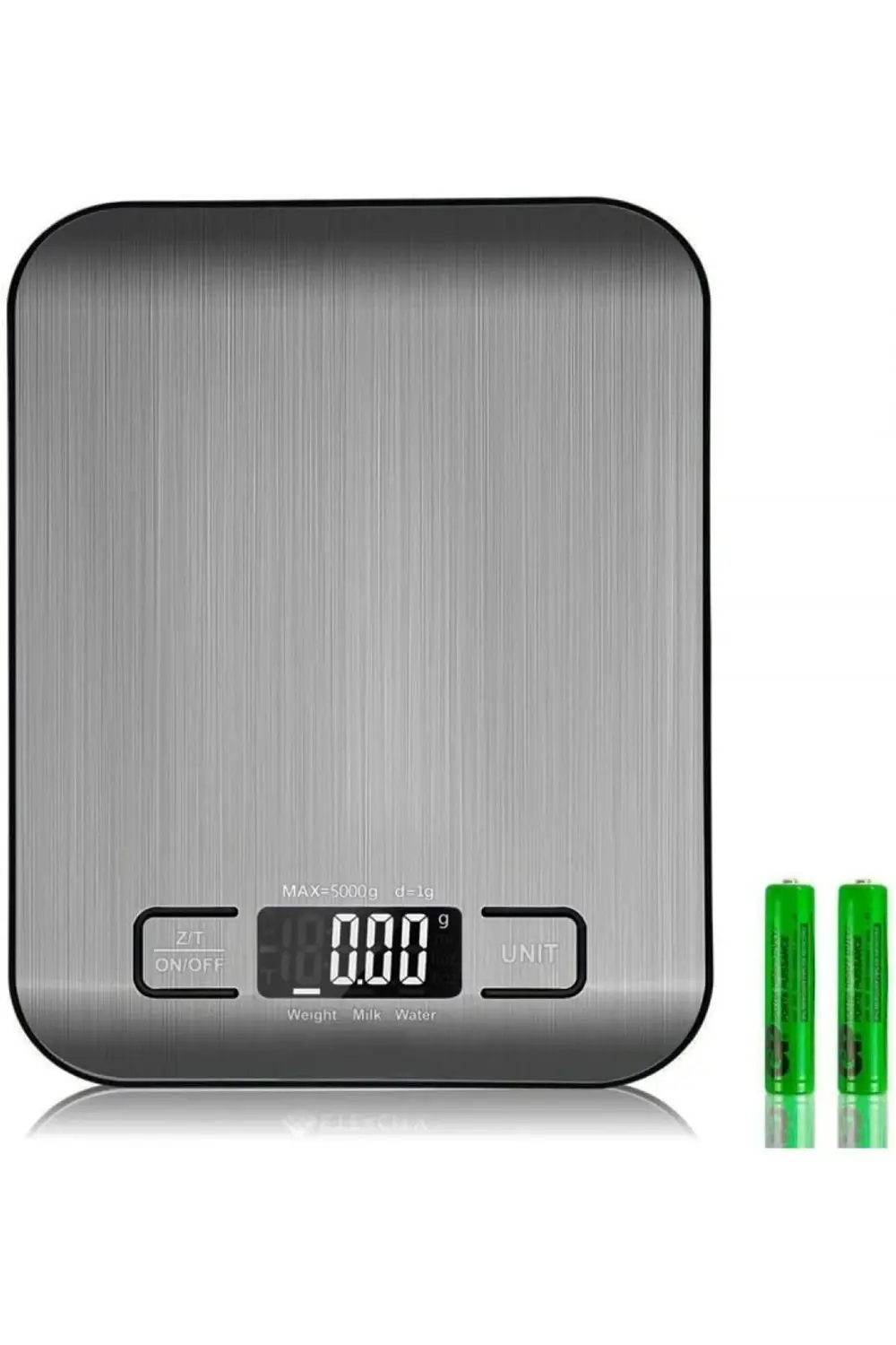 Mutfak Terazisi Paslanmaz Çelik Elektronik Lcd Ağırlık 5 Kg Ölçek