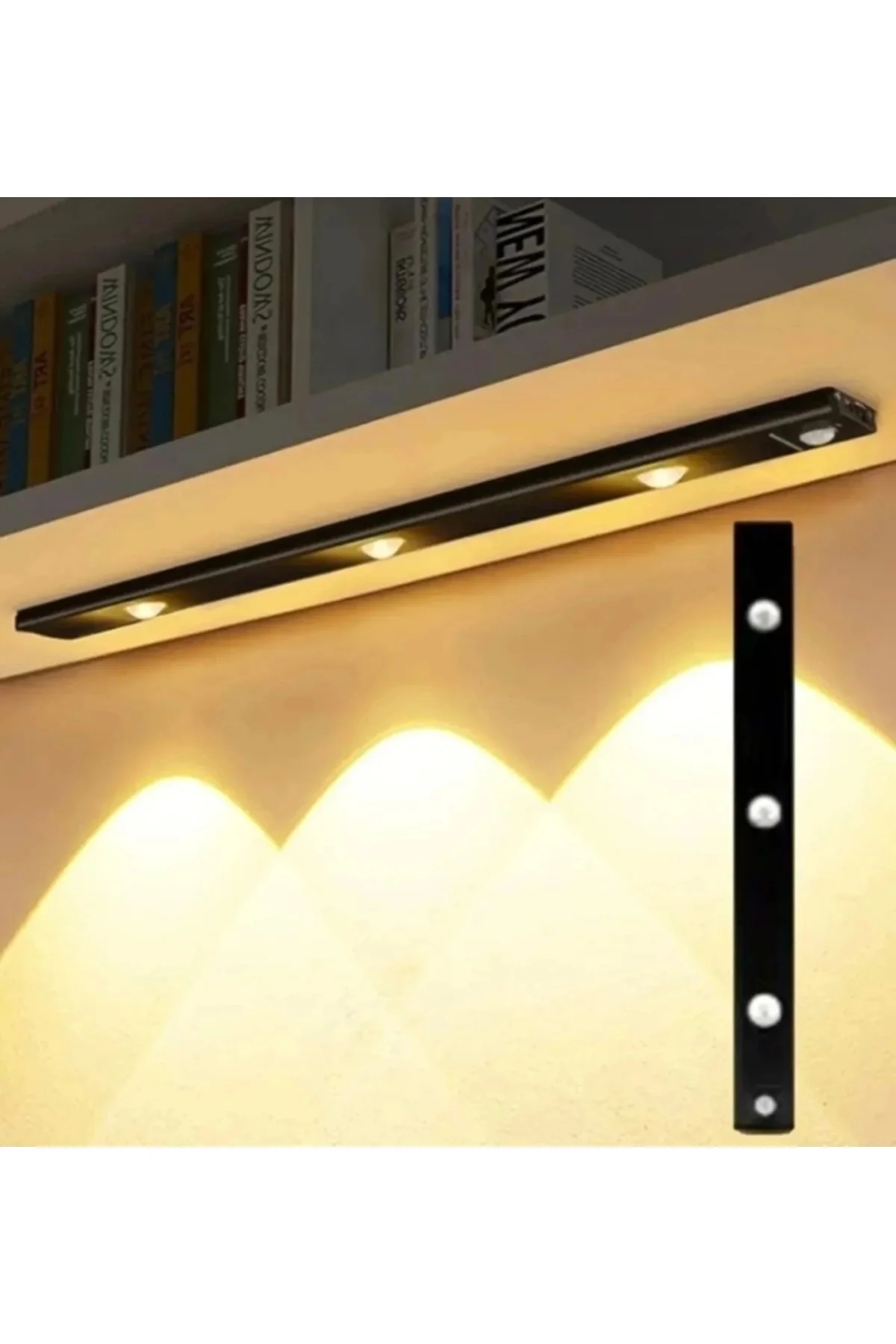 Mutfak Tezgah Altı Dekoratif Şarjlı Led Aydınlatma Armatür 40 Cm 