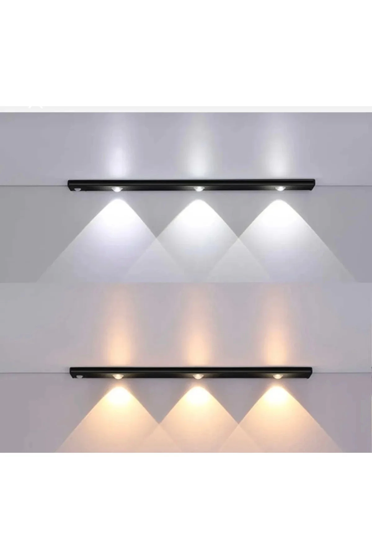 Mutfak Tezgah Altı Dekoratif Şarjlı Led Aydınlatma Armatür 40 Cm 
