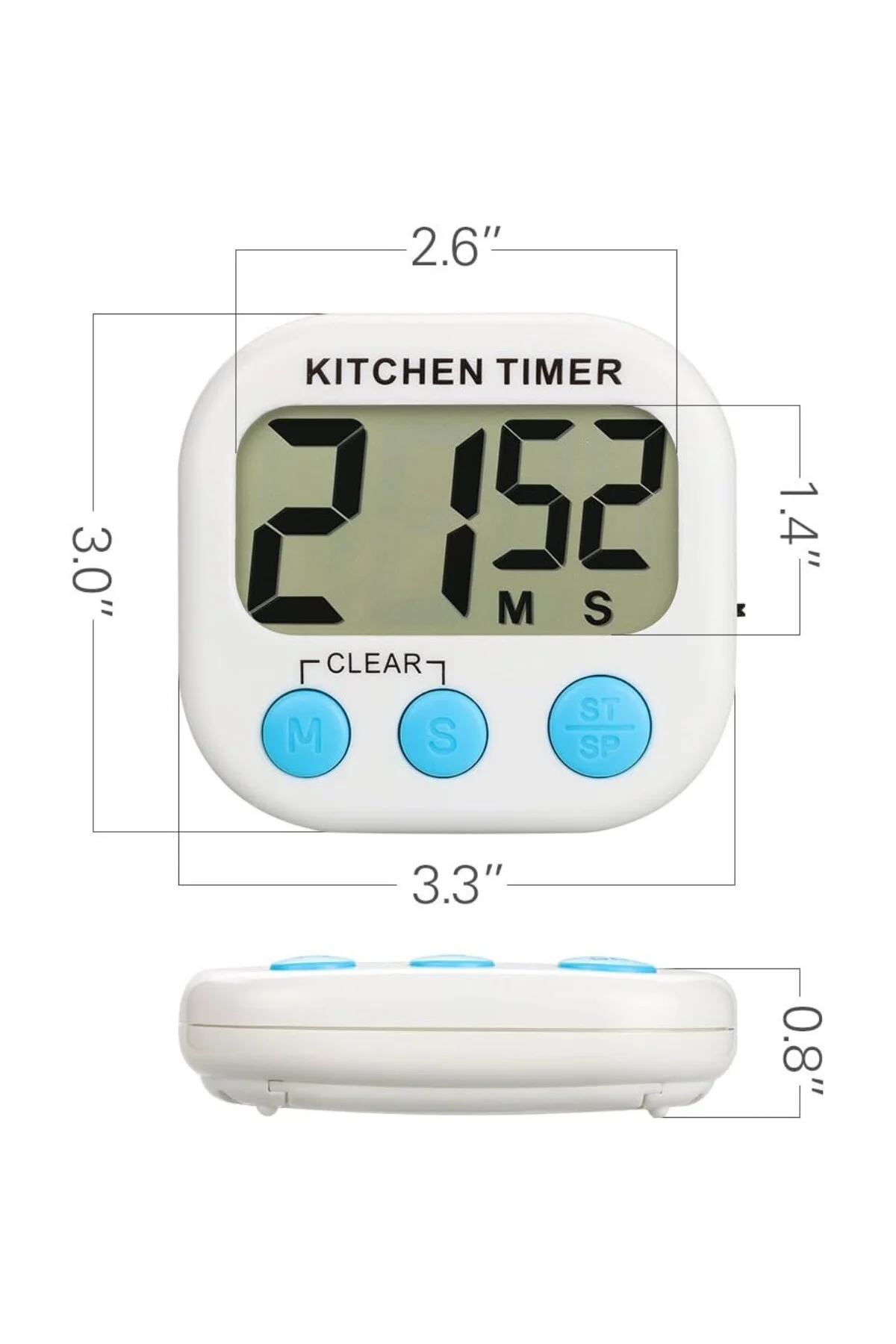 Mutfak zamanlayıcı, Topist dijital mutfak saati/elektronik zamanlayıcı/mutfak saati/Kochentimer