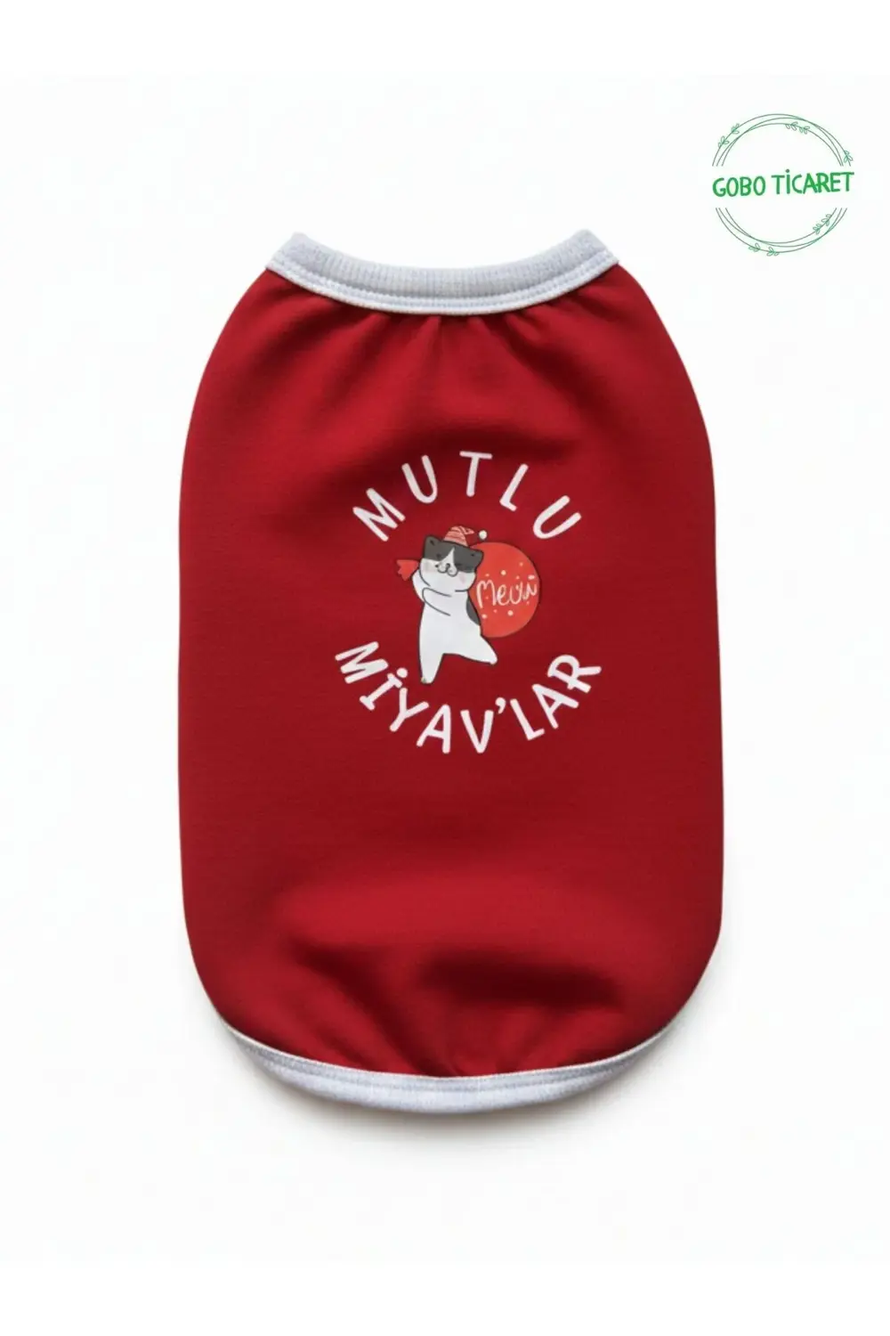 MUTLU MİYAV'LAR Yılbaşı Temalı Kedi ve Köpek Kıyafeti Elbisesi No