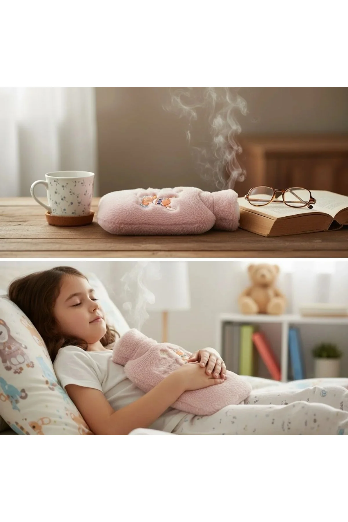 Mutlu Robot Hayvan Figürlü Pembe Peluş Sıcak Su Torbası 1 Lt – Yumuşak Kılıf, Uzun Süre Sıcak Tutan Mutlu Robot Hayvan Figürlü Pembe Peluş Sıcak Su Torbası 1 Lt – Yumuşak Kılıf, Uzun Süre Sıcak Tutan